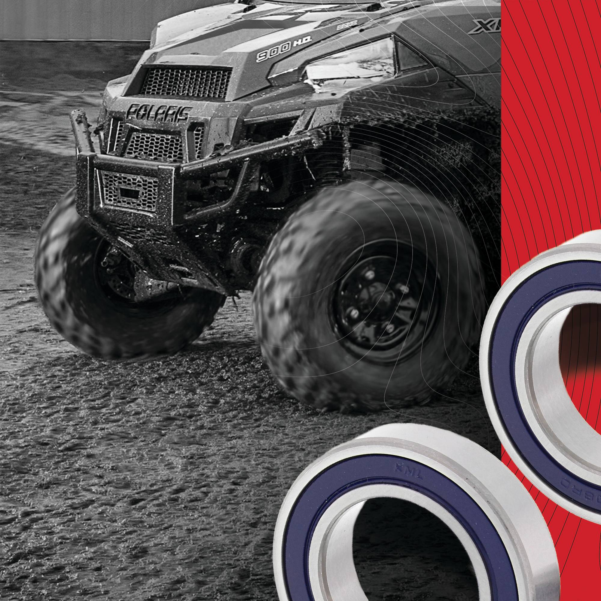 All Balls Racing Wheel Bearing Kit 25-1698 for Can-Am DS 250 06-18