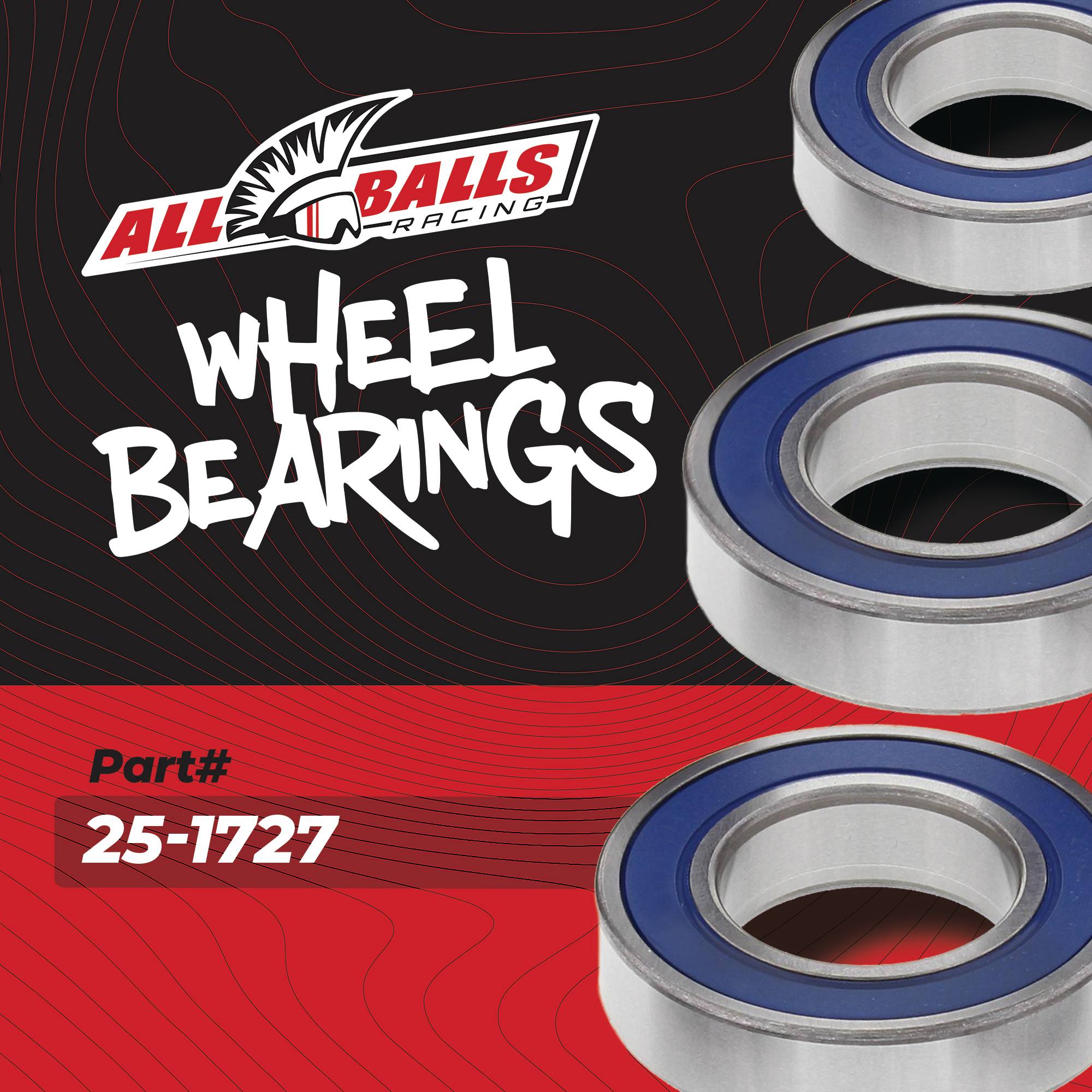 All Balls Racing Wheel Bearing Kit 25-1727 for Yamaha YZF-R1 15 16 2015 2016