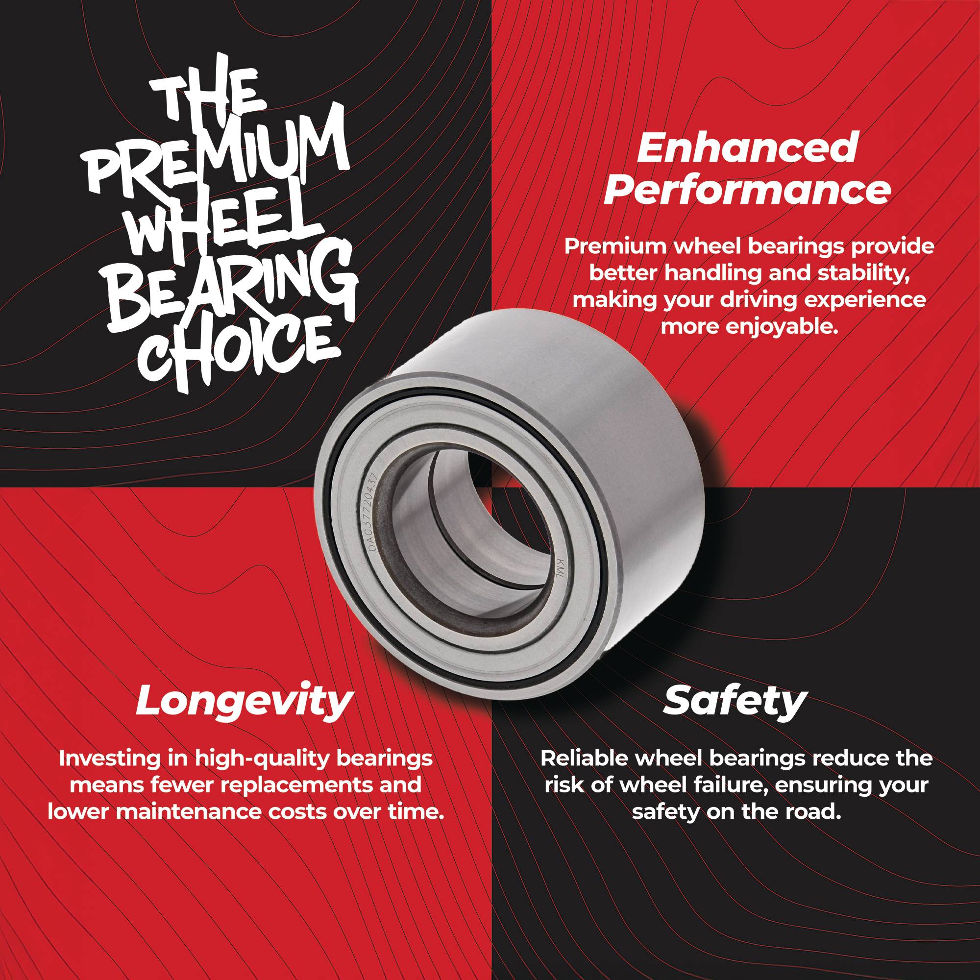 All Balls Racing Wheel Bearing Kit 25-1701 for Honda Pioneer 700 SXS700M2 14