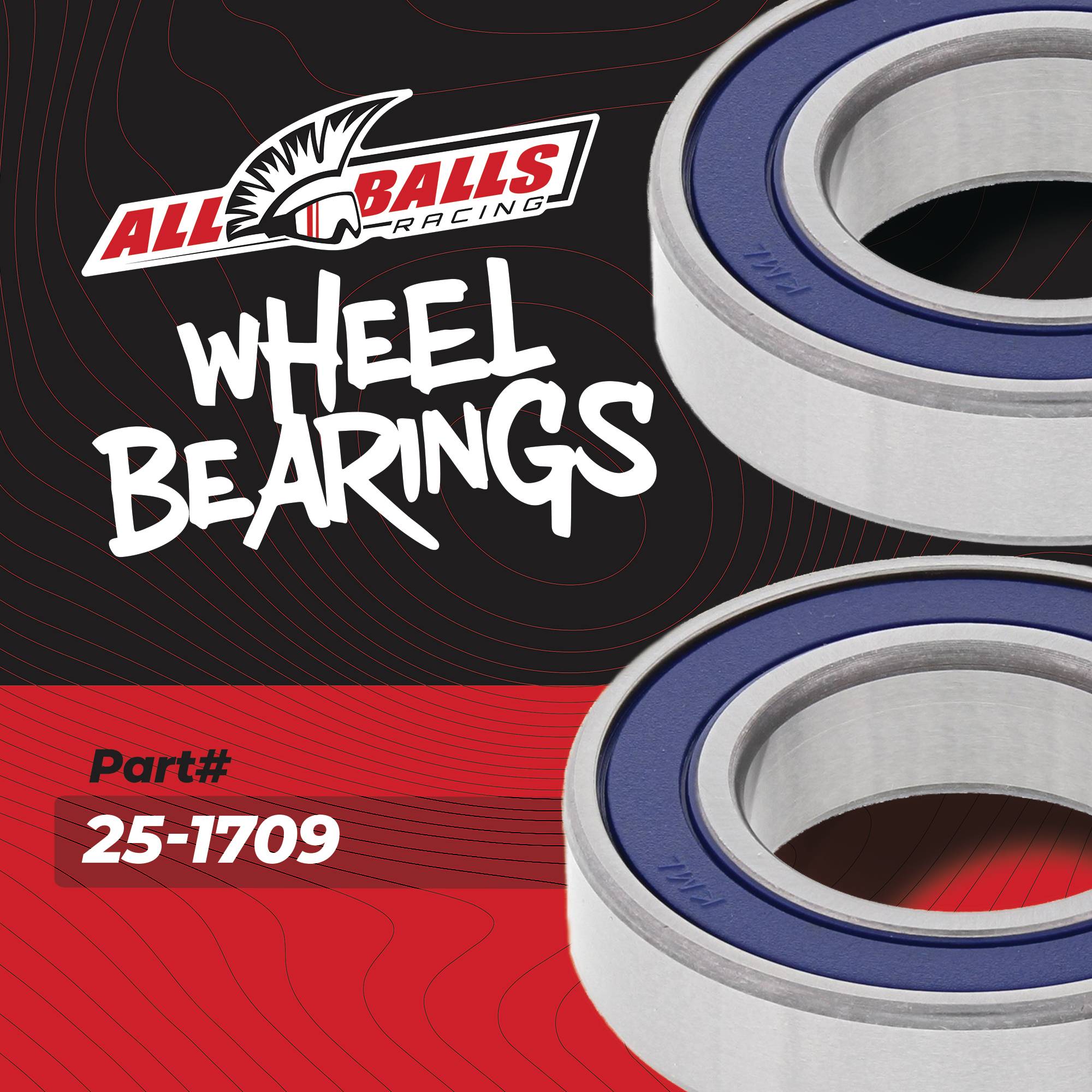All Balls Racing Wheel Bearing Kit for Kawasaki KVF 300 C Brute force 300 12-17