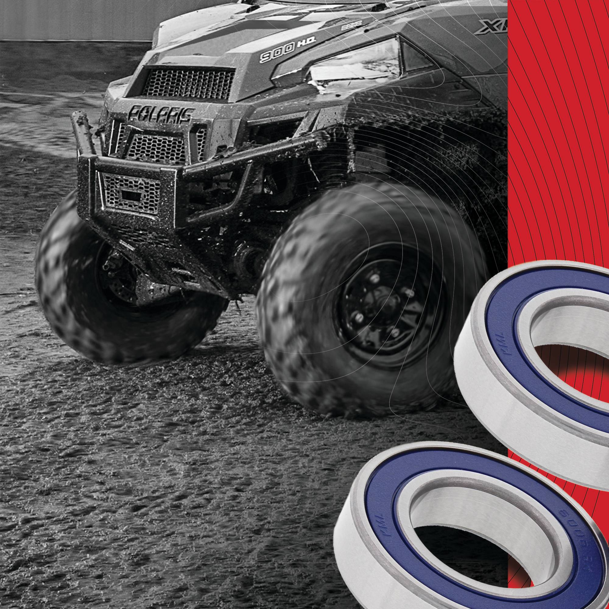 All Balls Racing Wheel Bearing Kit for Kawasaki KVF 300 C Brute force 300 12-17