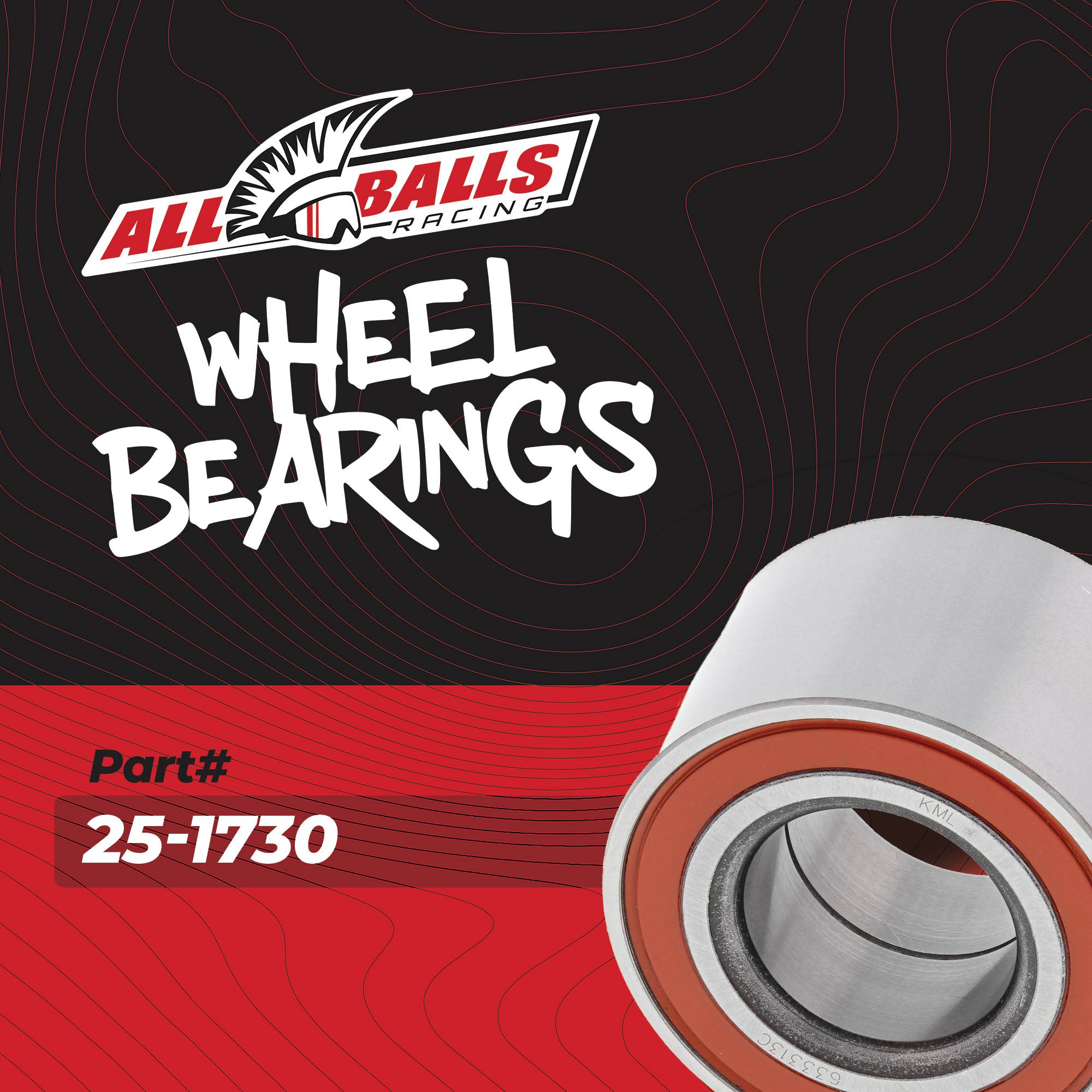 All Balls Racing Wheel Bearing Kit for Kawasaki KAF 820 (Mule PRO-FX 800) 15-17
