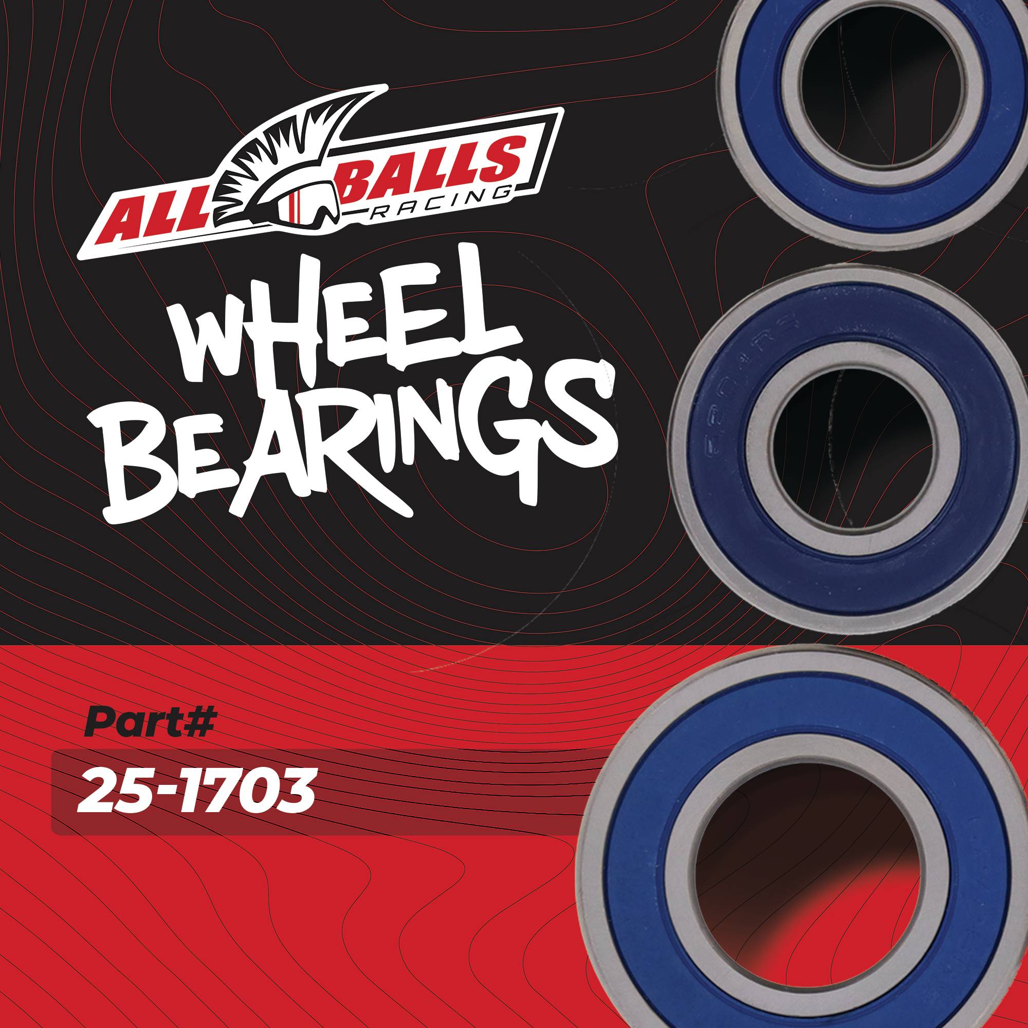 All Balls Racing Wheel Bearing Kit 25-1703 for Yamaha FJ09 15 16