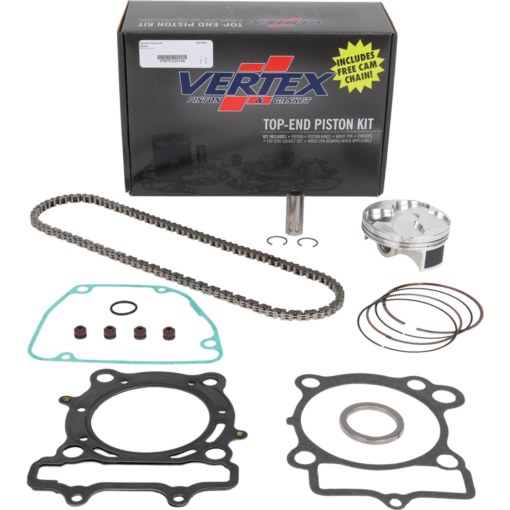 Vertex Top End Piston Kit for Suzuki RMZ 250 (07-09) VTKTC23515A
