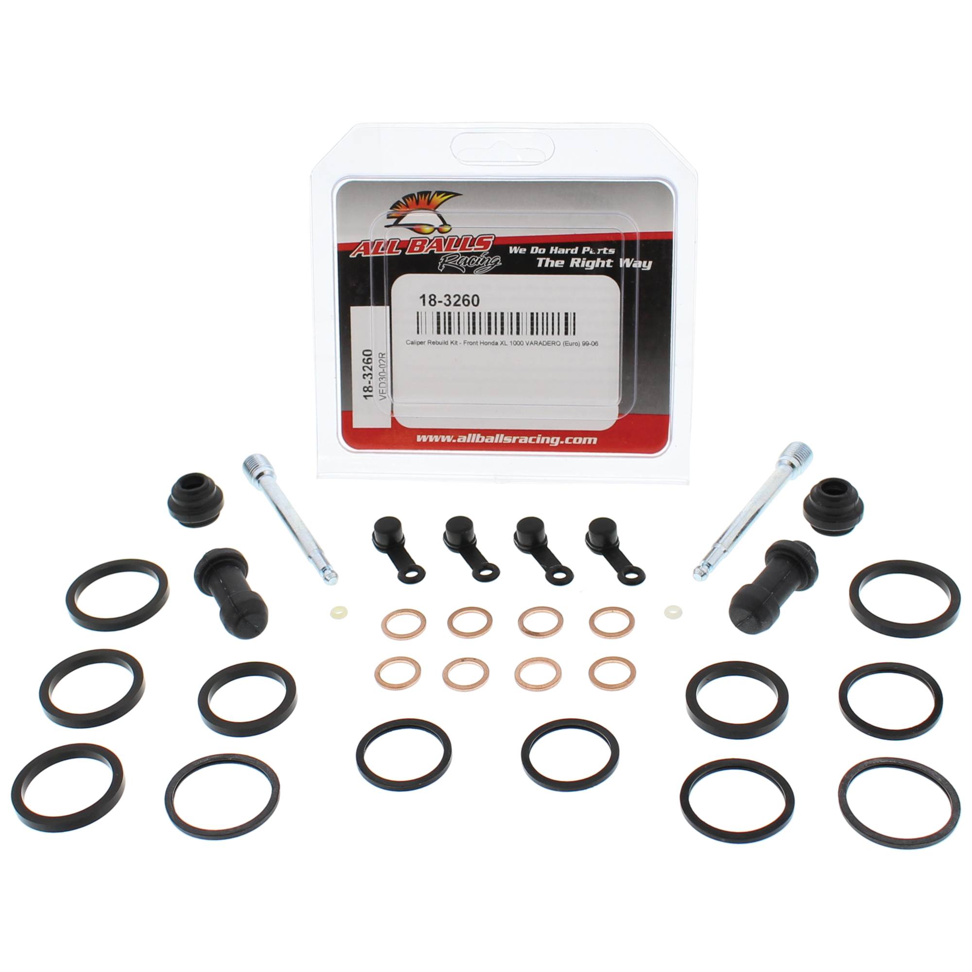 All Balls Caliper Rebuild Kit 18-3260 for Honda XL 1000 V Varadero 99-06