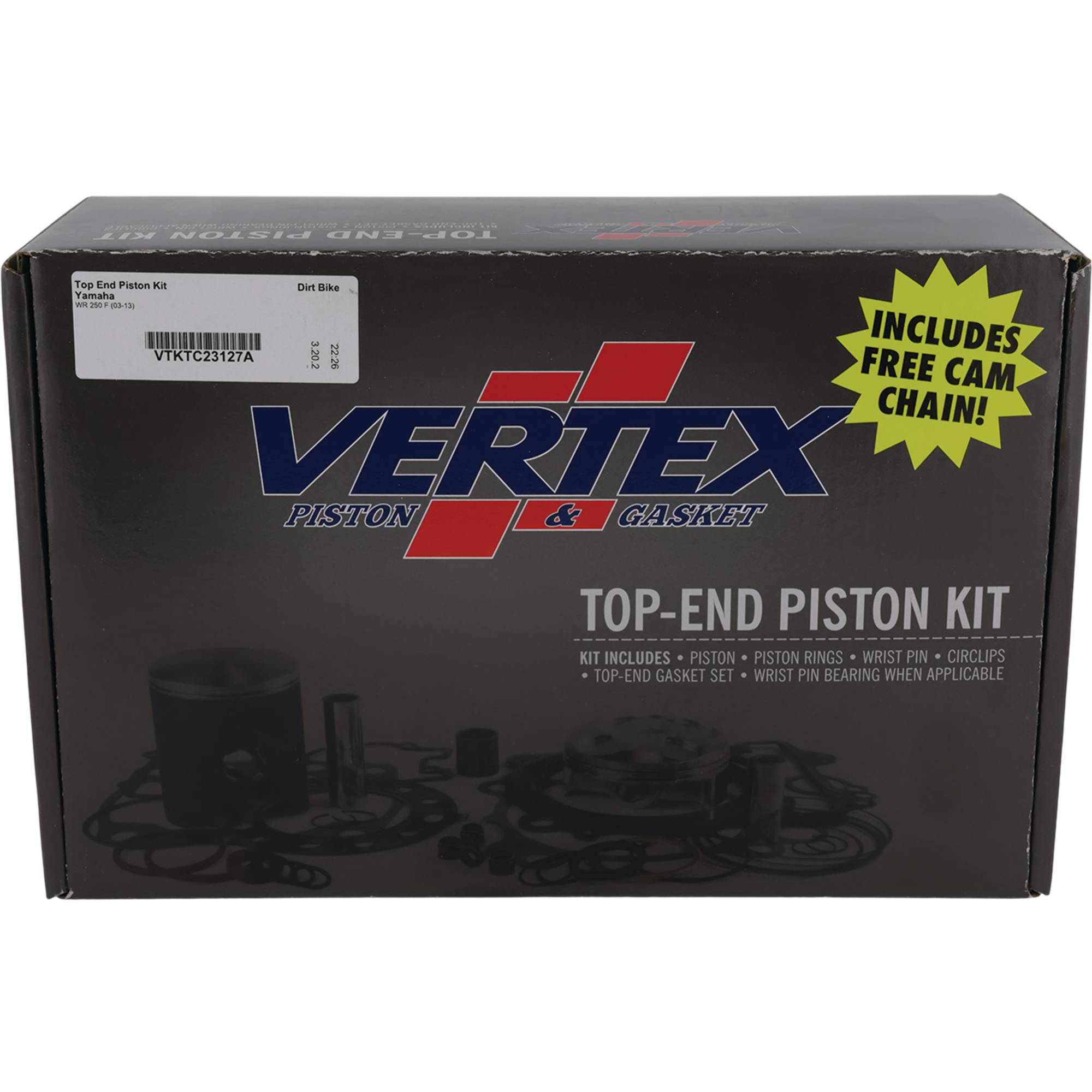Vertex Top End Piston Kit for Yamaha YZ 250 F (05-07) VTKTC23127A