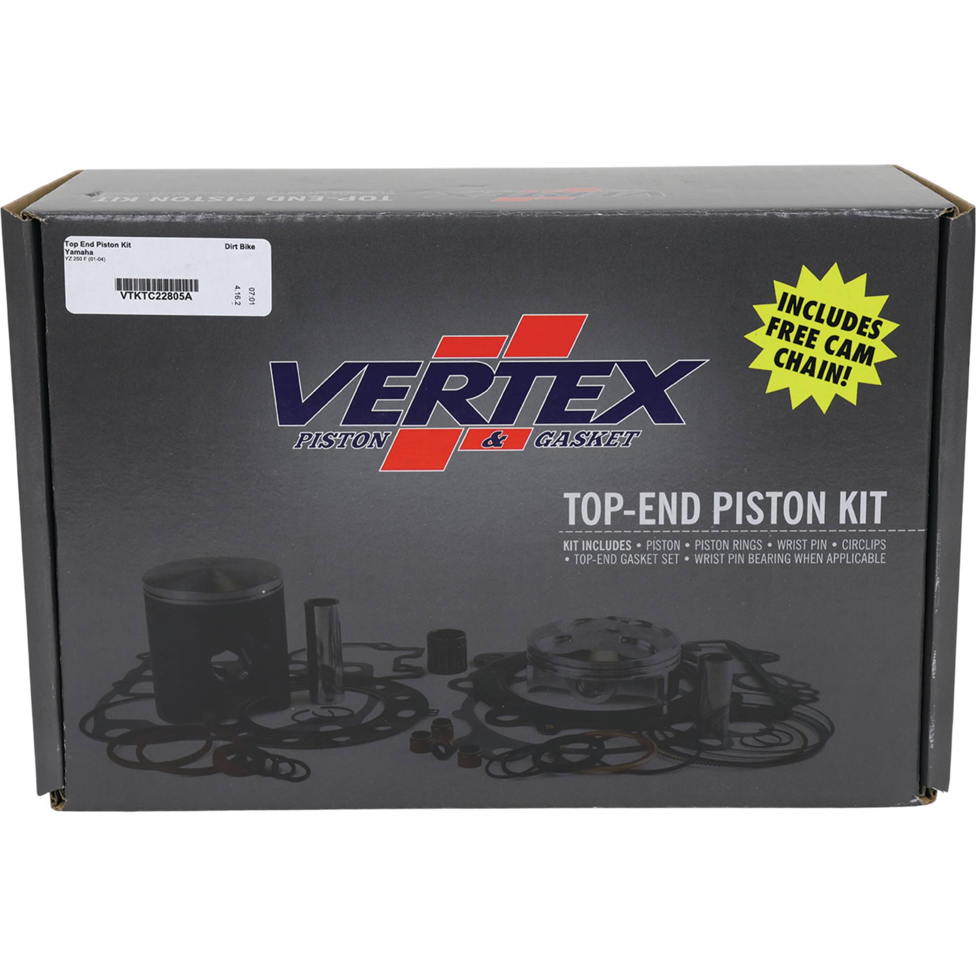Vertex Top End Piston Kit for Yamaha WR 250 F (01-04) VTKTC22805A