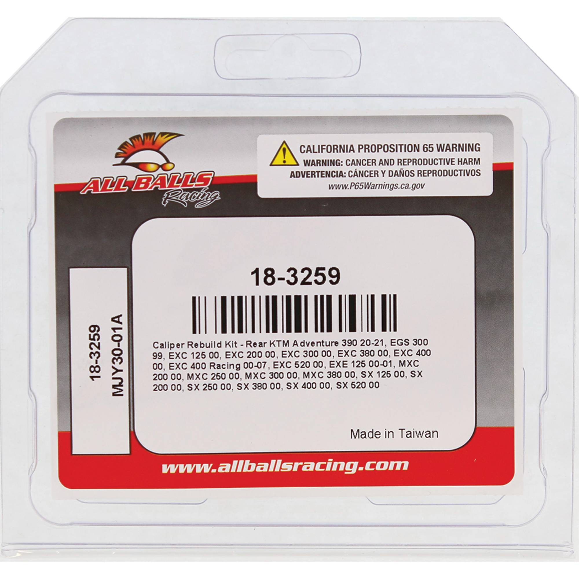 All Balls Racing Caliper Rebuild Kit 18-3259 for KTM 200 EXC 00 2000