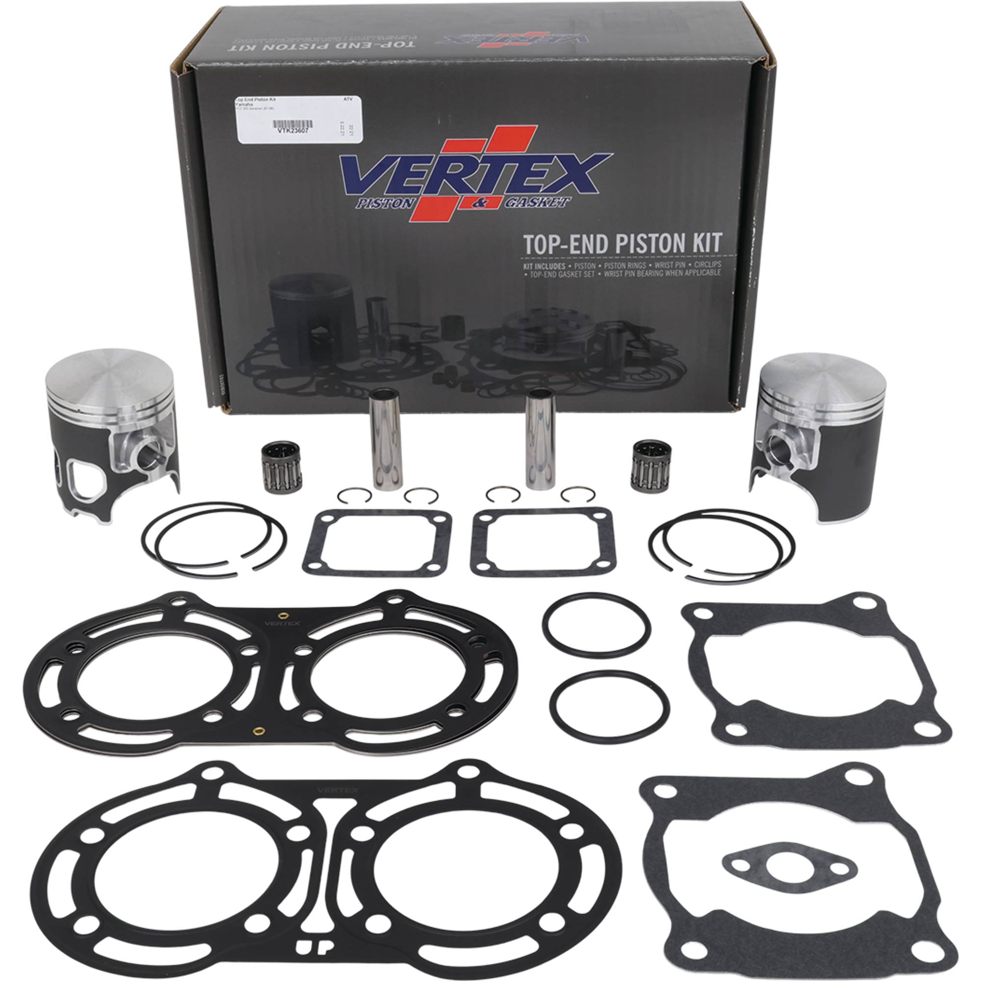 Vertex Top End Piston Kit for Yamaha YFZ 350 Banshee (87-06) VTK23607