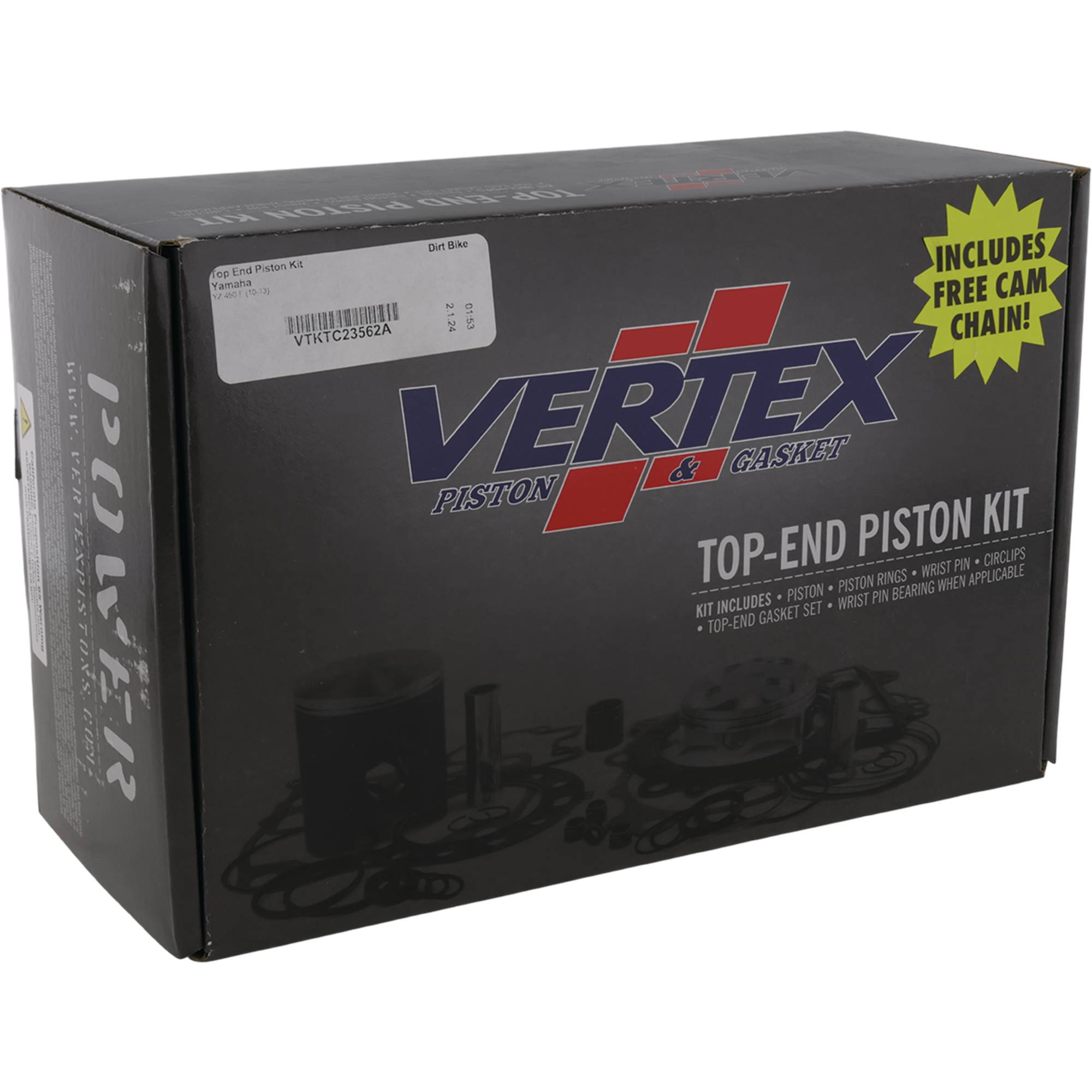 Vertex Top End Piston Kit for Yamaha YZ 450 F (10-13) VTKTC23562A
