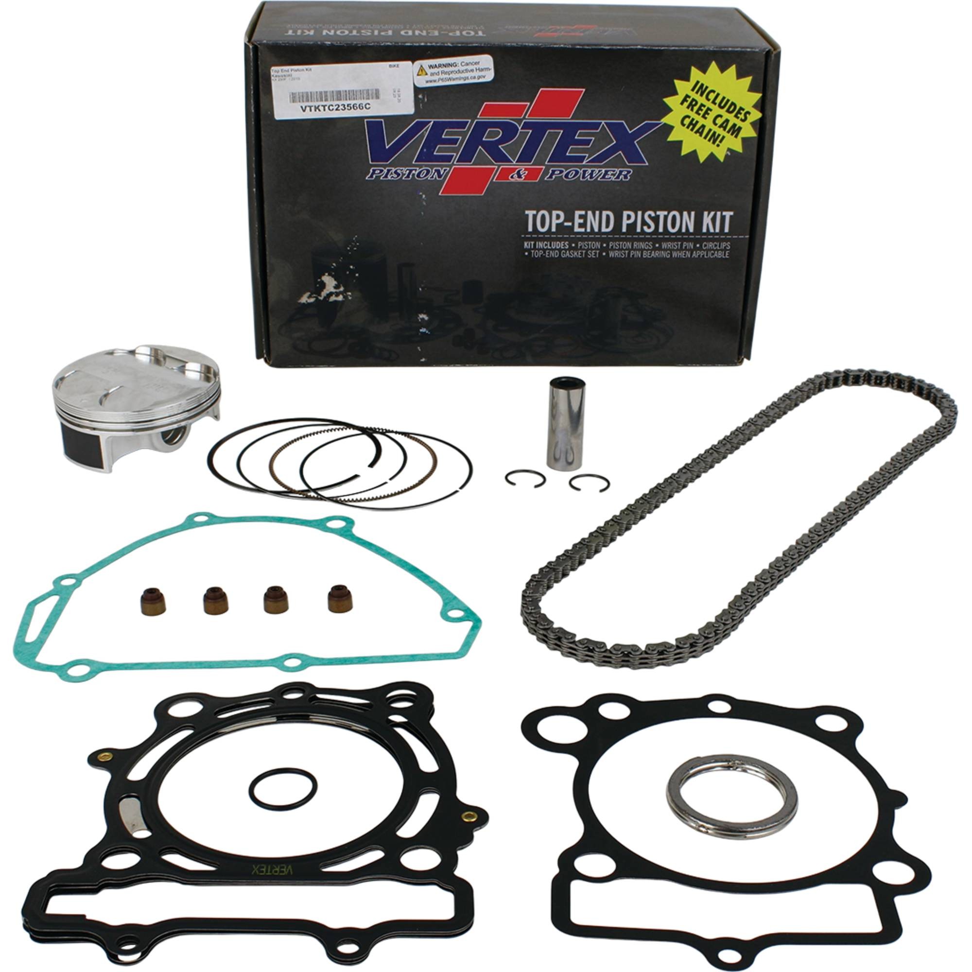 Vertex Top End Piston Kit for Kawasaki KX 250 F (10) VTKTC23566C