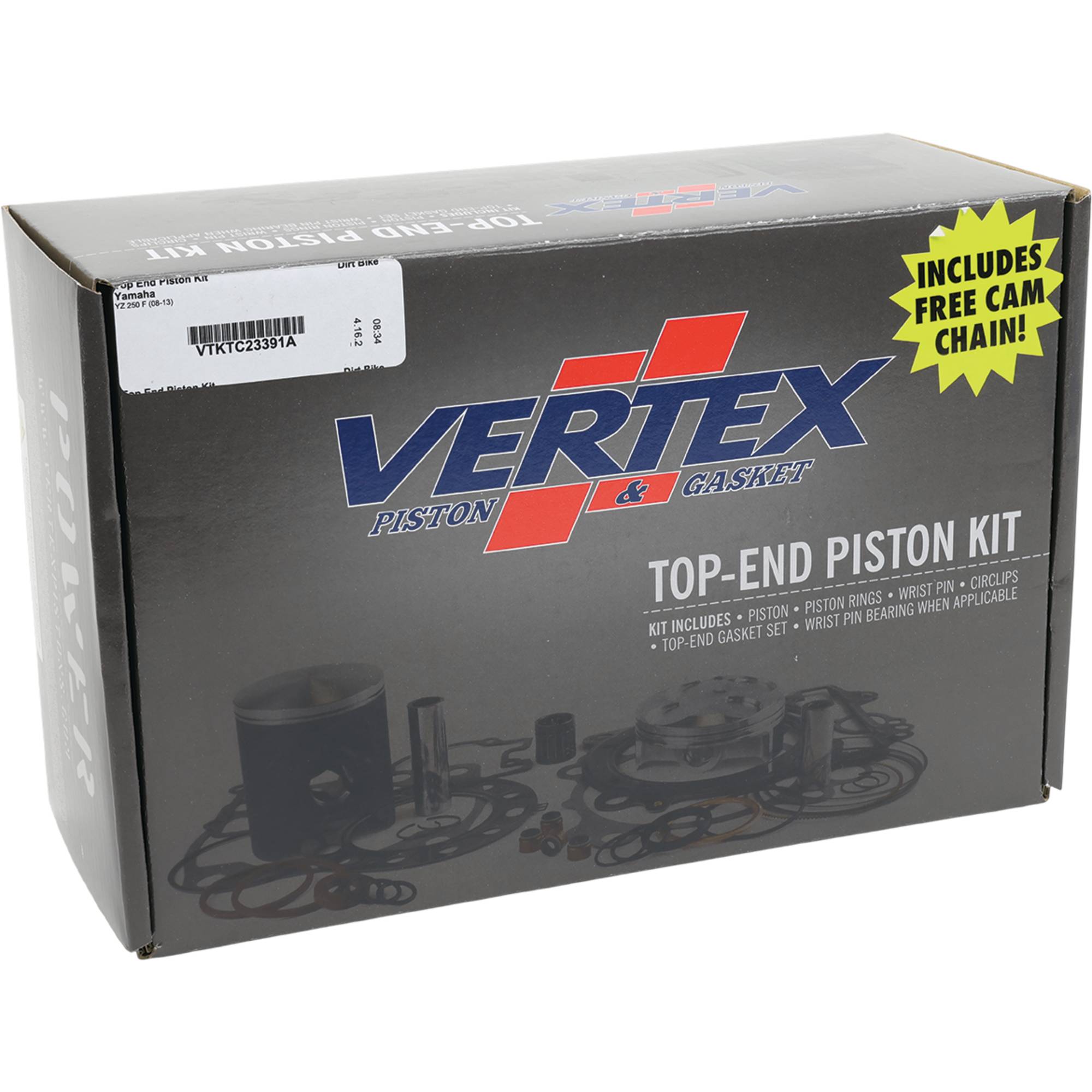 Vertex Top End Piston Kit for Yamaha YZ 250 F (08-13) VTKTC23391A