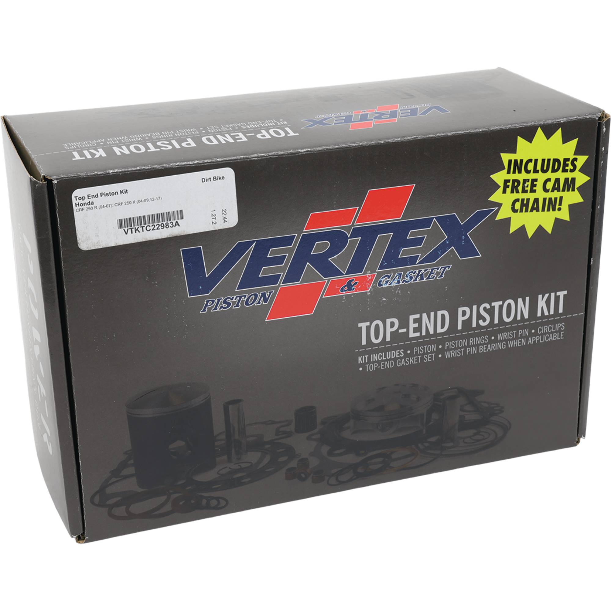 Vertex Top End Piston Kit for Honda CRF 250 X (04-09,12-17) VTKTC22983A