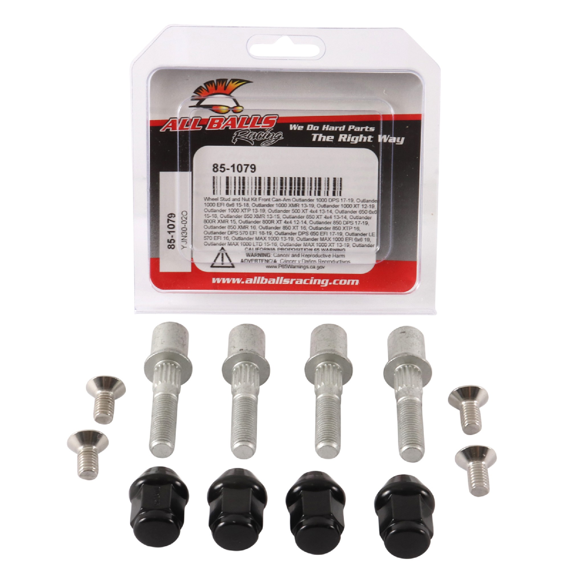 All Balls Wheel Stud and Nut Kit 85-1079 for Can-Am Outlander 1000 6x6 XT 15