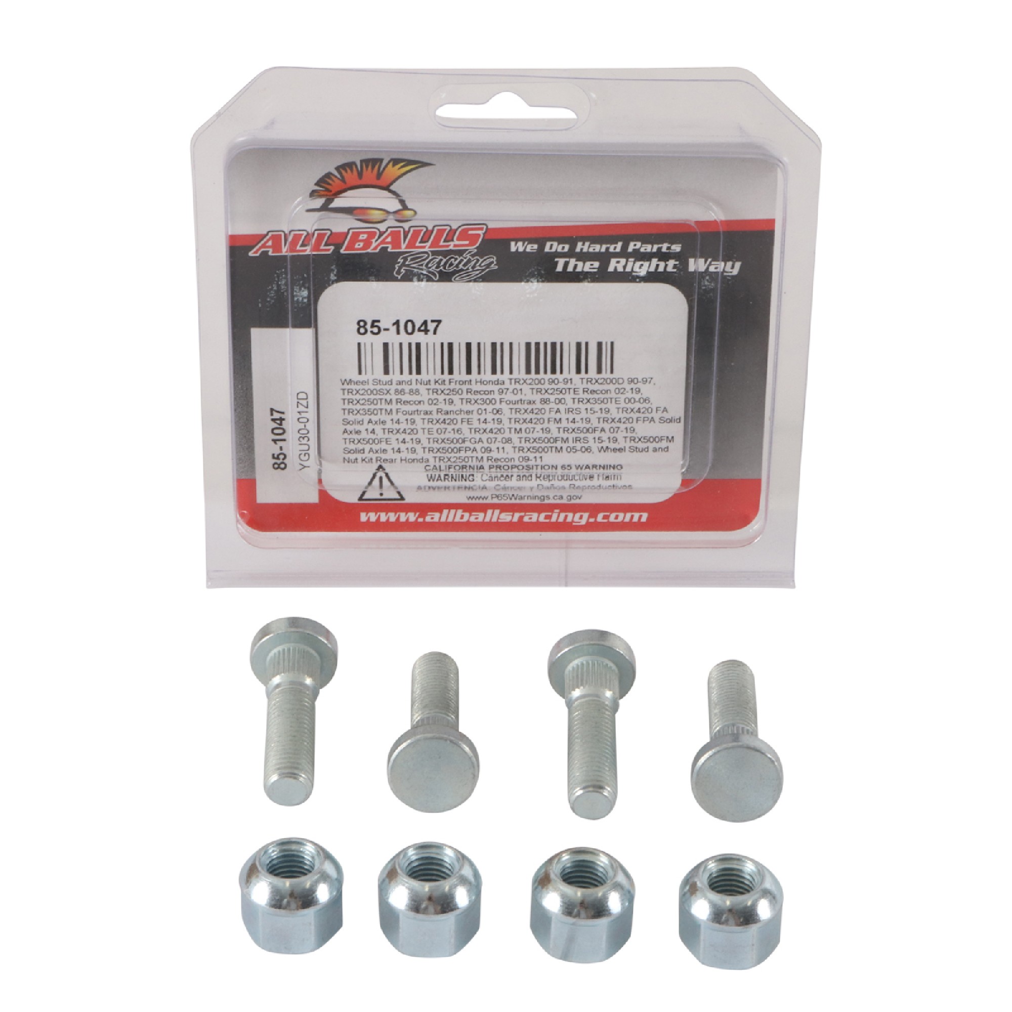 All Balls Wheel Stud and Nut Kit 85-1047 for Honda TRX 420 FA IRS 15 16 17