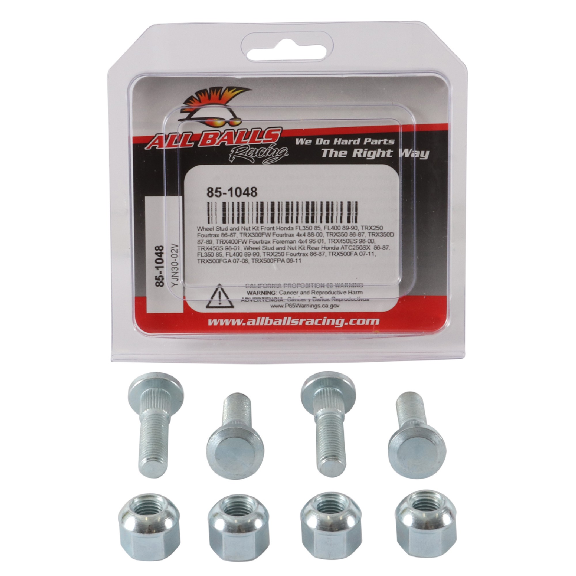 All Balls Wheel Stud and Nut Kit 85-1048 for Honda FL 350 R Odyssey 85