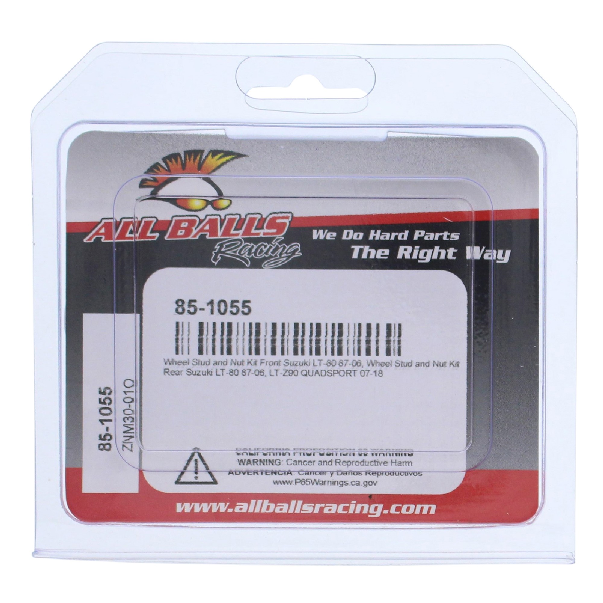 All Balls Wheel Stud and Nut Kit 85-1055 for Suzuki LT 80-06, LT 80-06