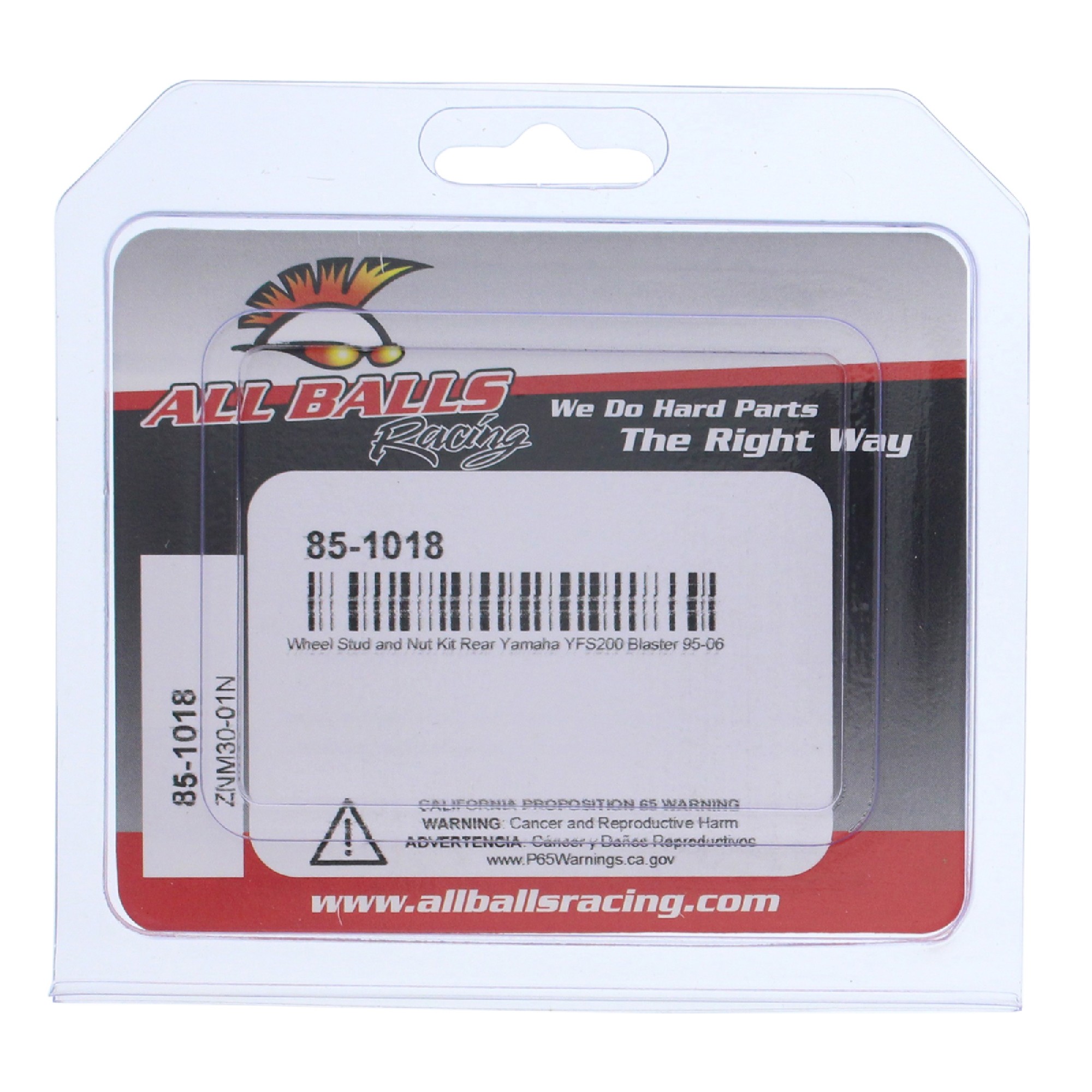 All Balls Wheel Stud and Nut Kit 85-1018 for Yamaha YFS200 Blaster 95-06