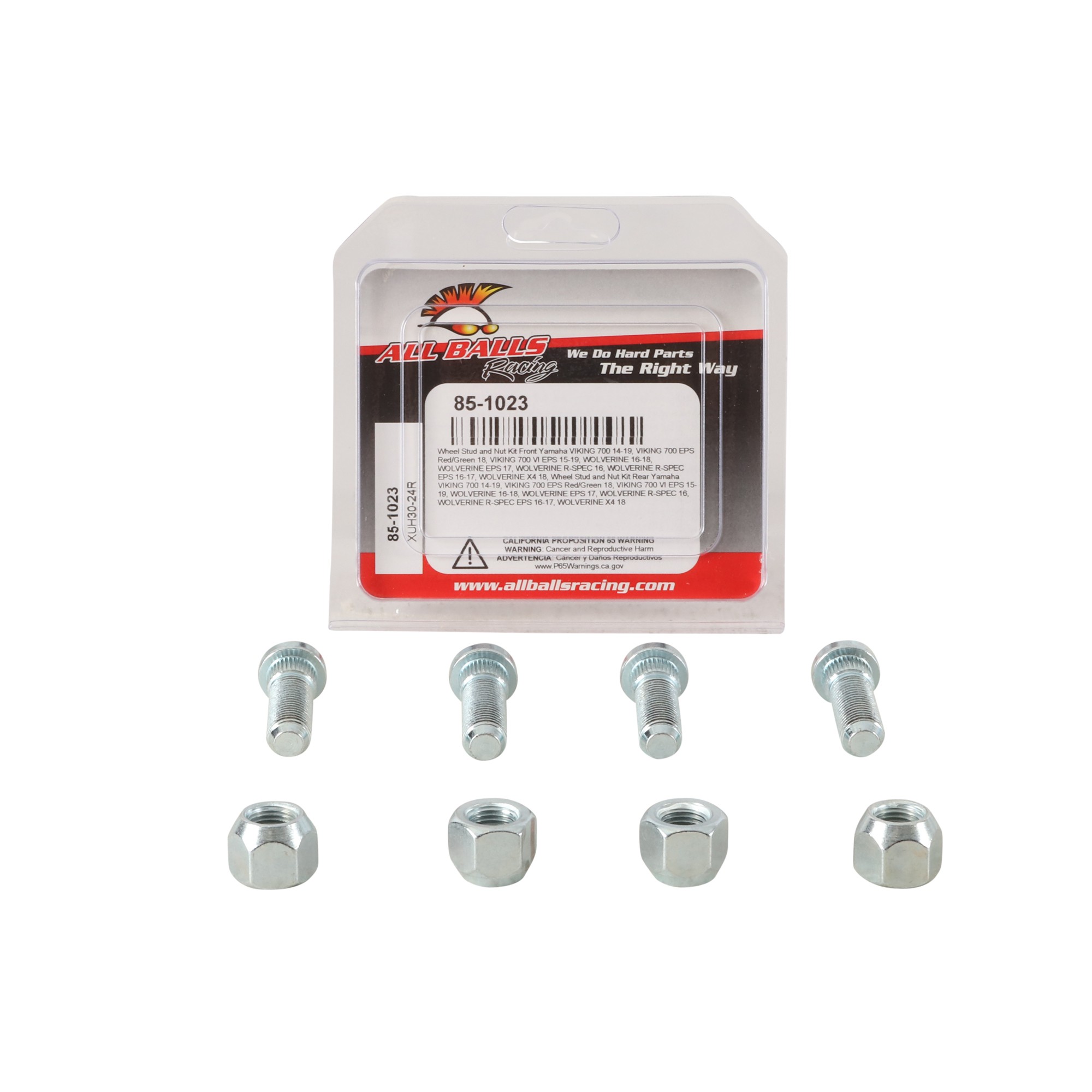 All Balls Wheel Stud and Nut Kit 85-1023 for Yamaha VIKING 700 14-18