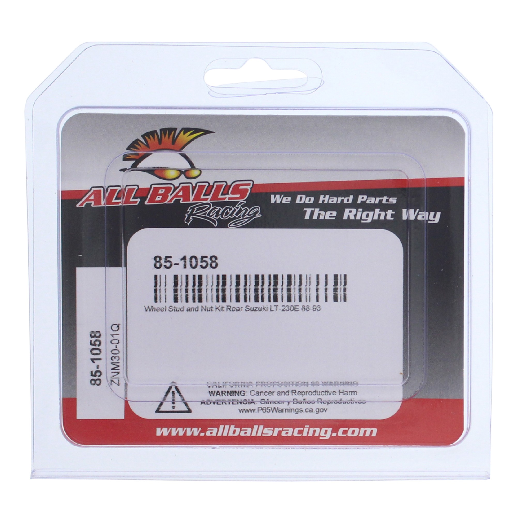 All Balls Wheel Stud and Nut Kit 85-1058 for Suzuki LT 230 E 88-93