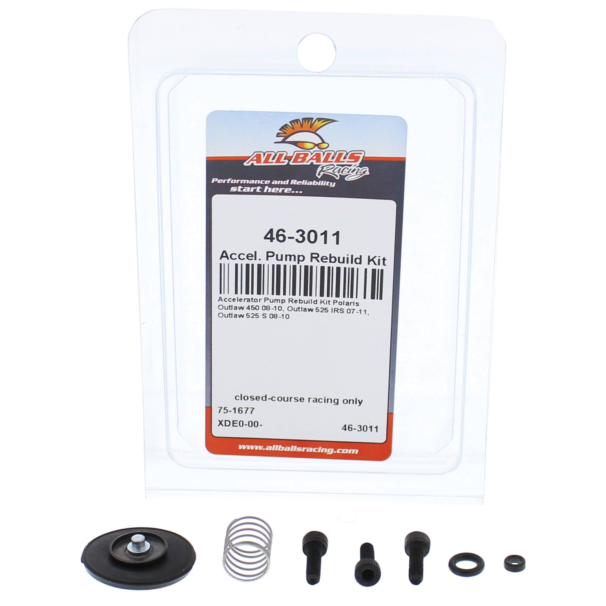 All Balls Accelerator Pump Rebuild Kit 46-3011 for Polaris Outlaw 450 S 08-10