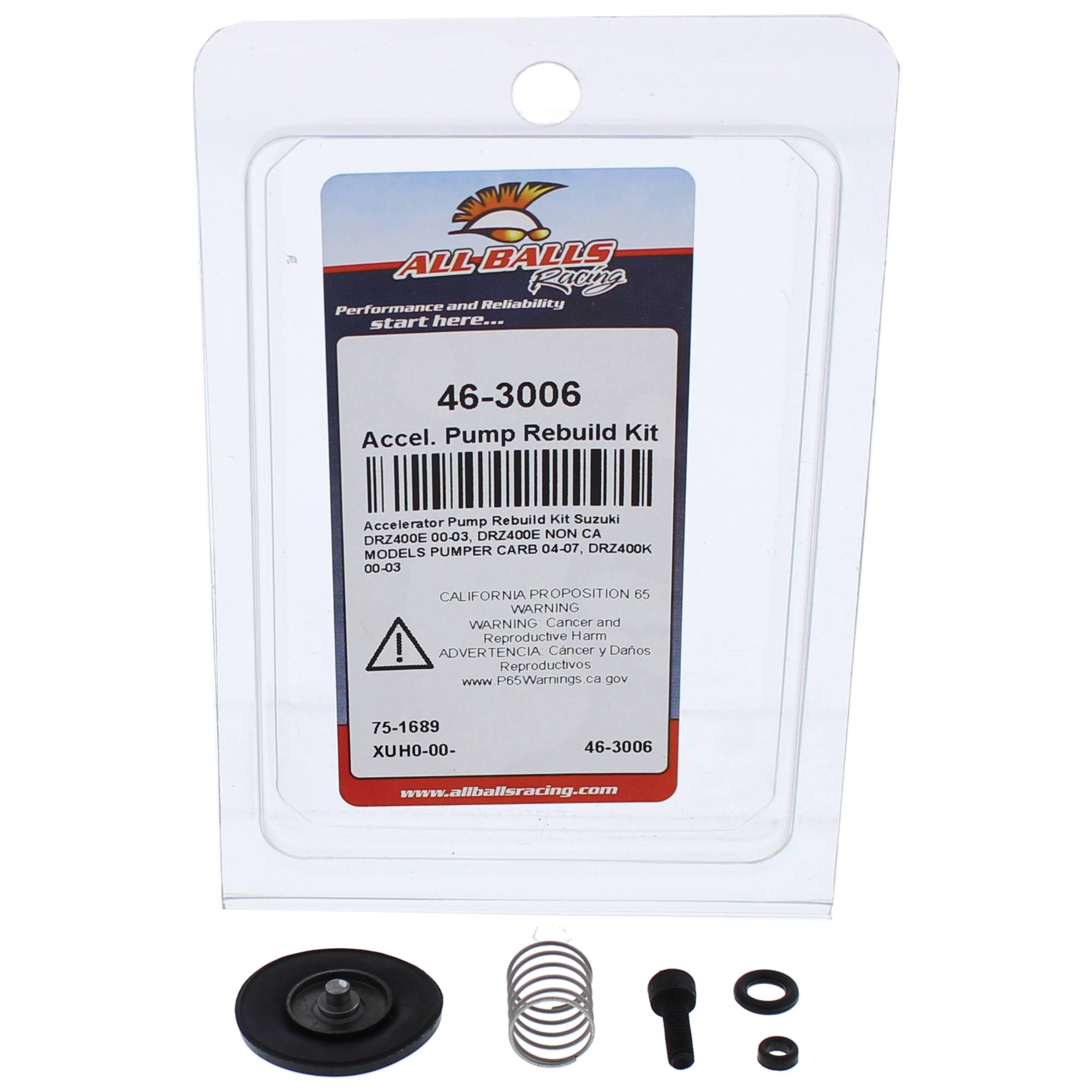 All Balls Accelerator Pump Rebuild Kit 46-3006 for Suzuki DR-Z 400 00-03
