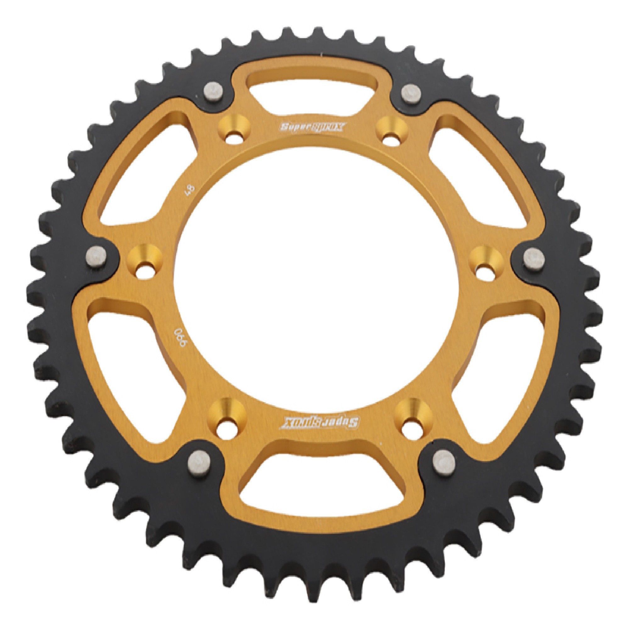 Supersprox - Gold Stealth sprocket, 48T, Chain Size 520, RST-990-48-GLD