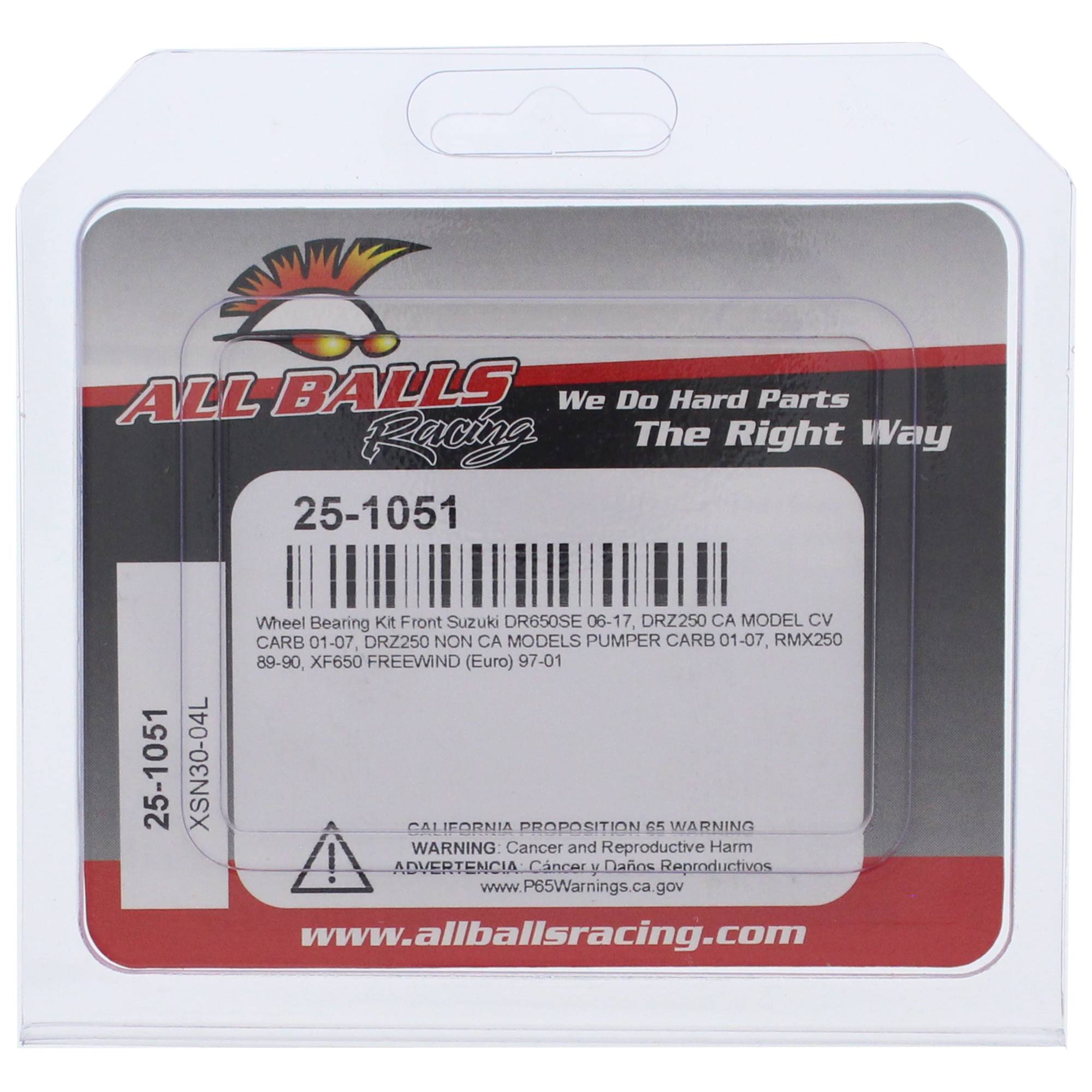 All Balls Racing Wheel Bearing Kit 25-1051 for Suzuki DR 650 SE 06-16