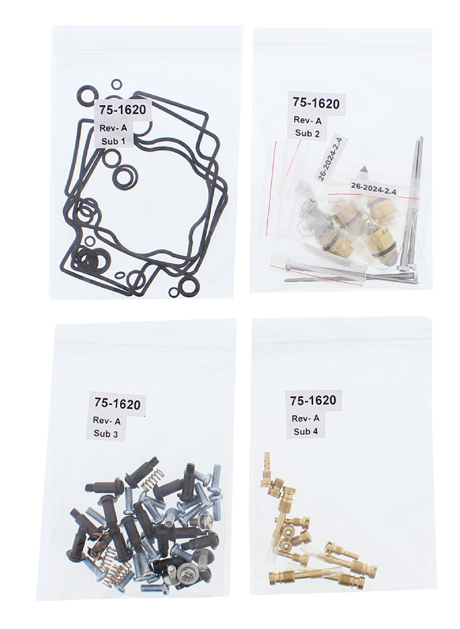 All Balls Carburetor Rebuild Kit 26-1720 for Kawasaki ZX 11 Ninja 90