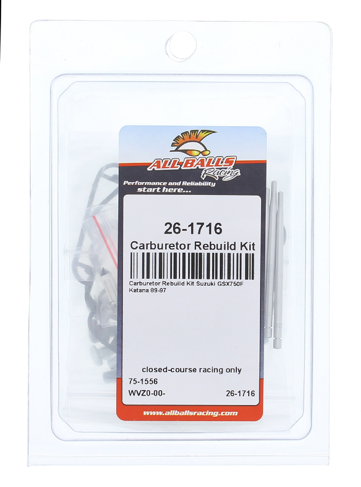 All Balls Carburetor Rebuild Kit 26-1716 for Suzuki GSX 750 F Katana 89-97