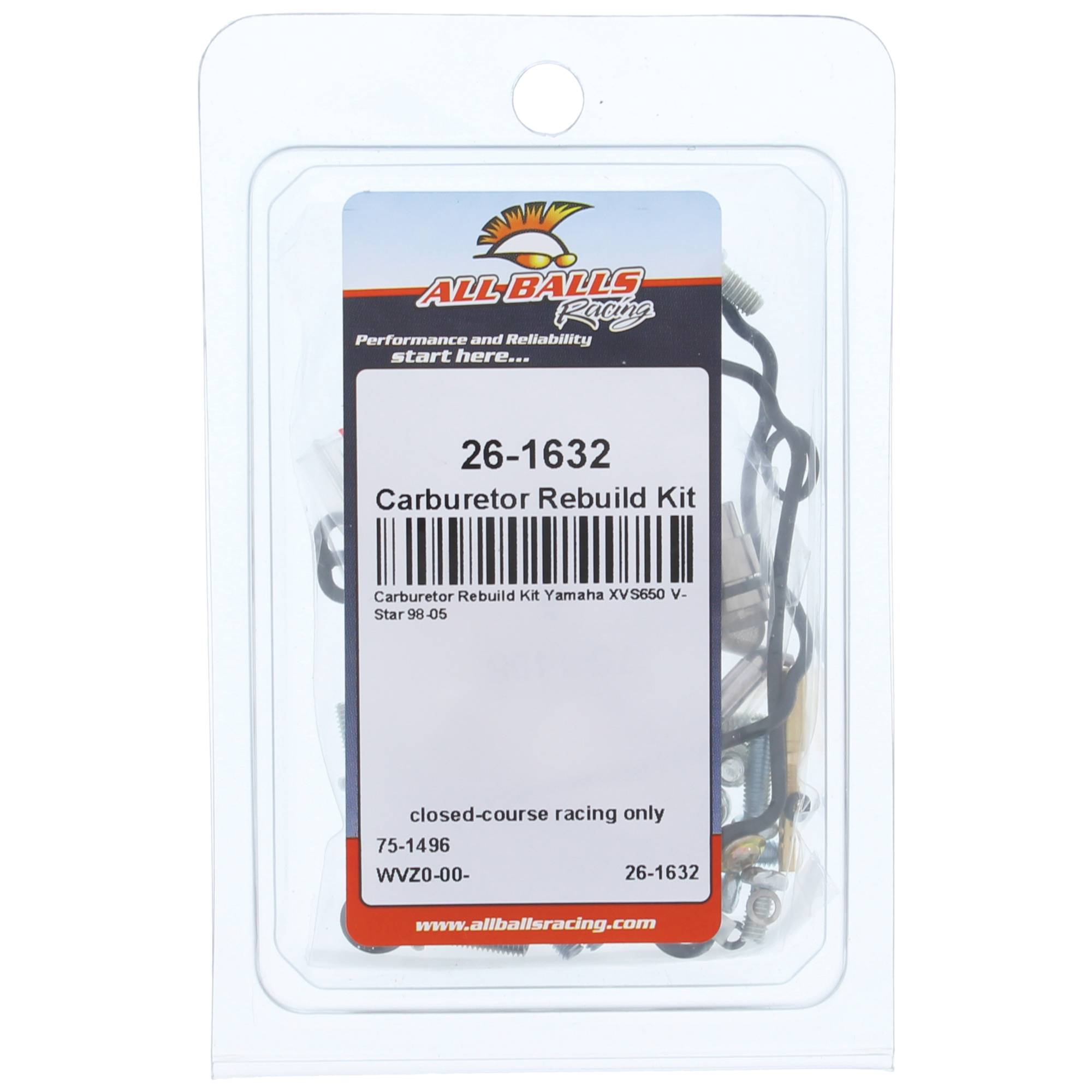 All Balls Carburetor Rebuild Kit 26-1632 for Yamaha XVS650 V-Star 98-05