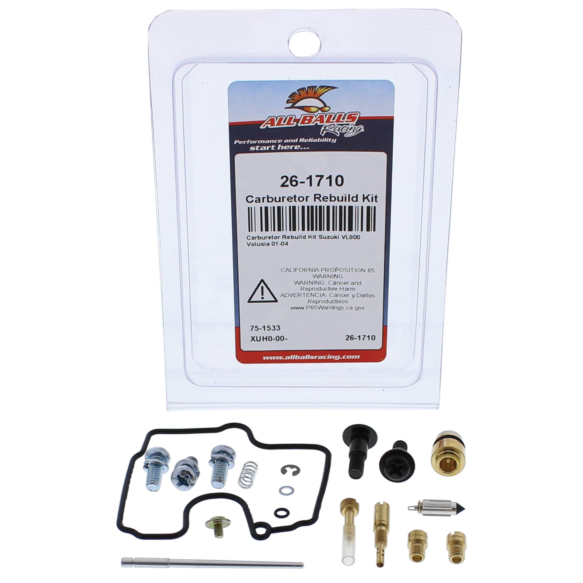 All Balls Carburetor Rebuild Kit 26-1710 for Suzuki VL 800 C50 Volusia 01-04