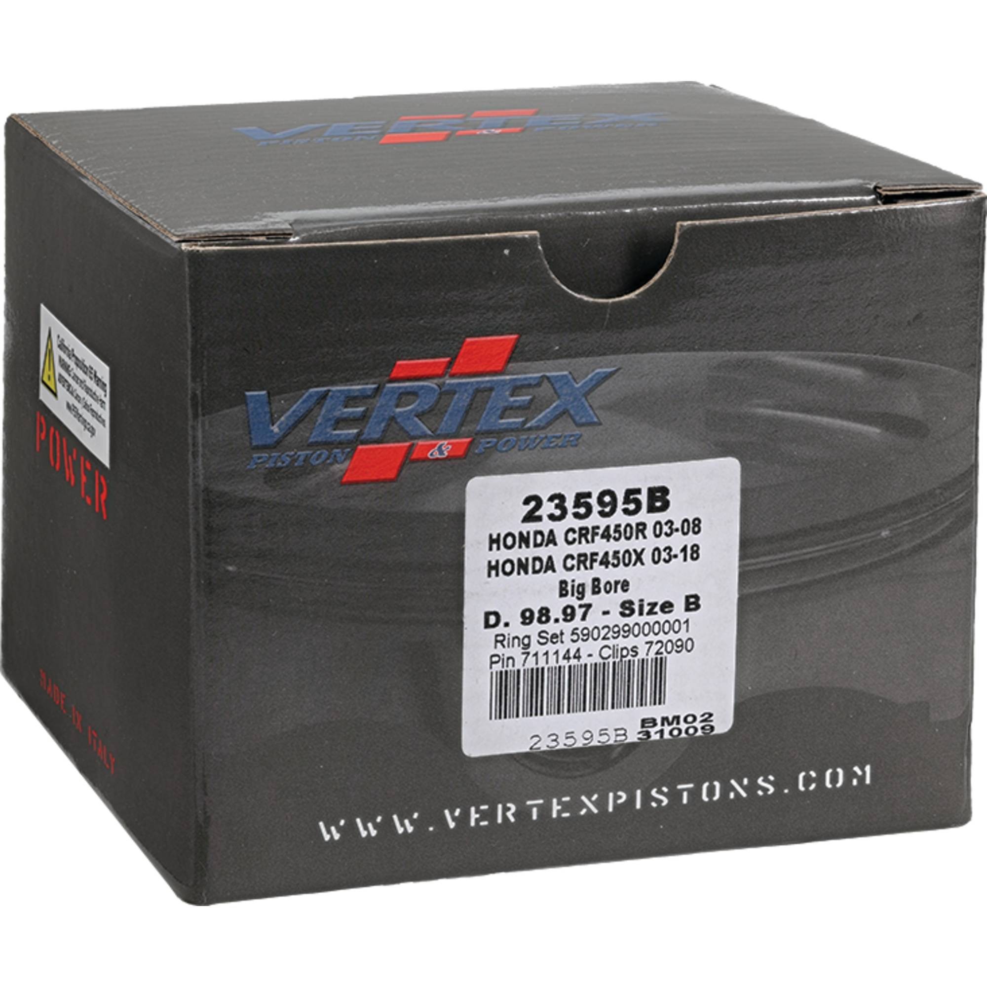 Vertex Big Bore forged Piston Kit for Honda CRF 450 R (02-08) 23595B