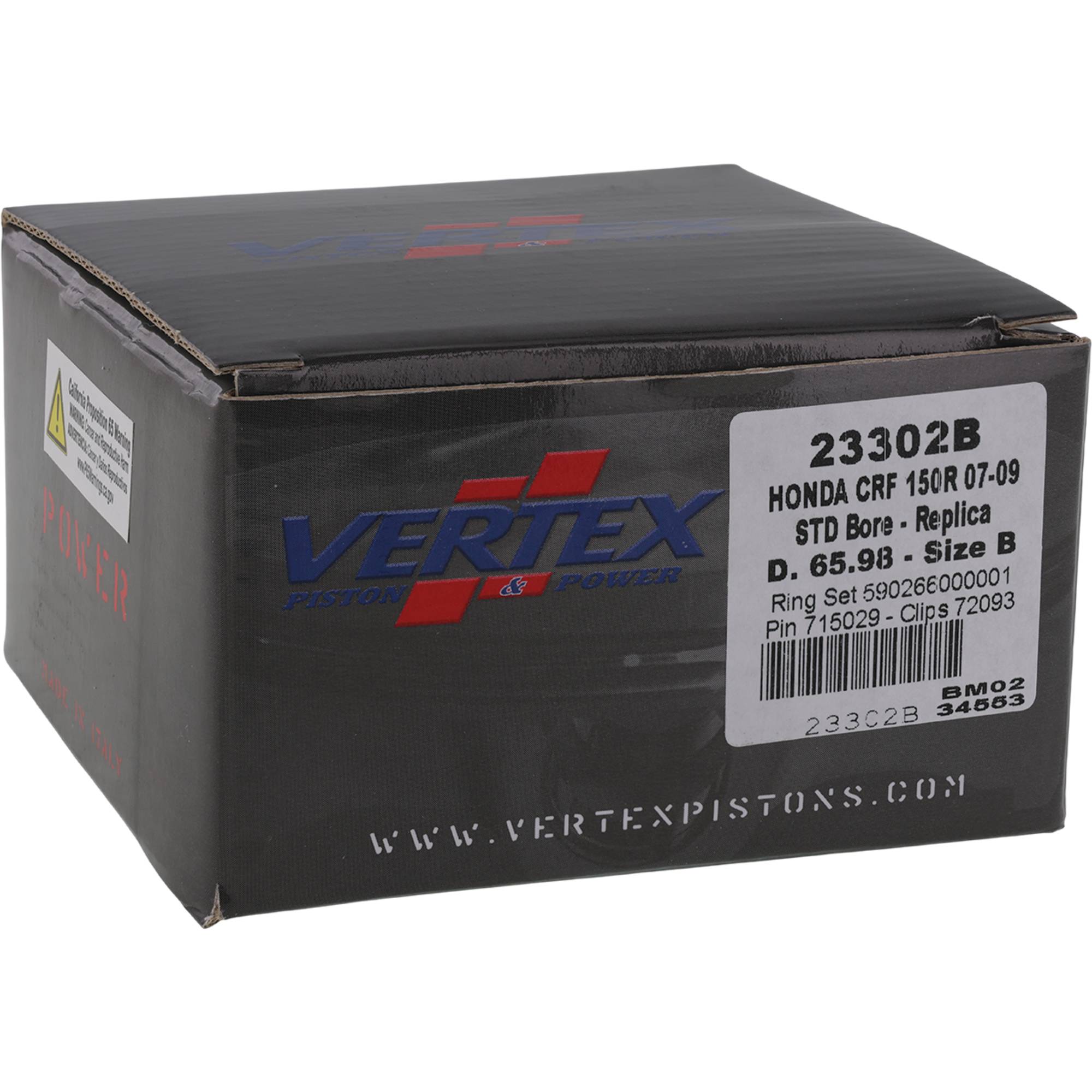 Vertex Replica forged Piston Kit for Honda CRF 150 R (07-09) 23302B
