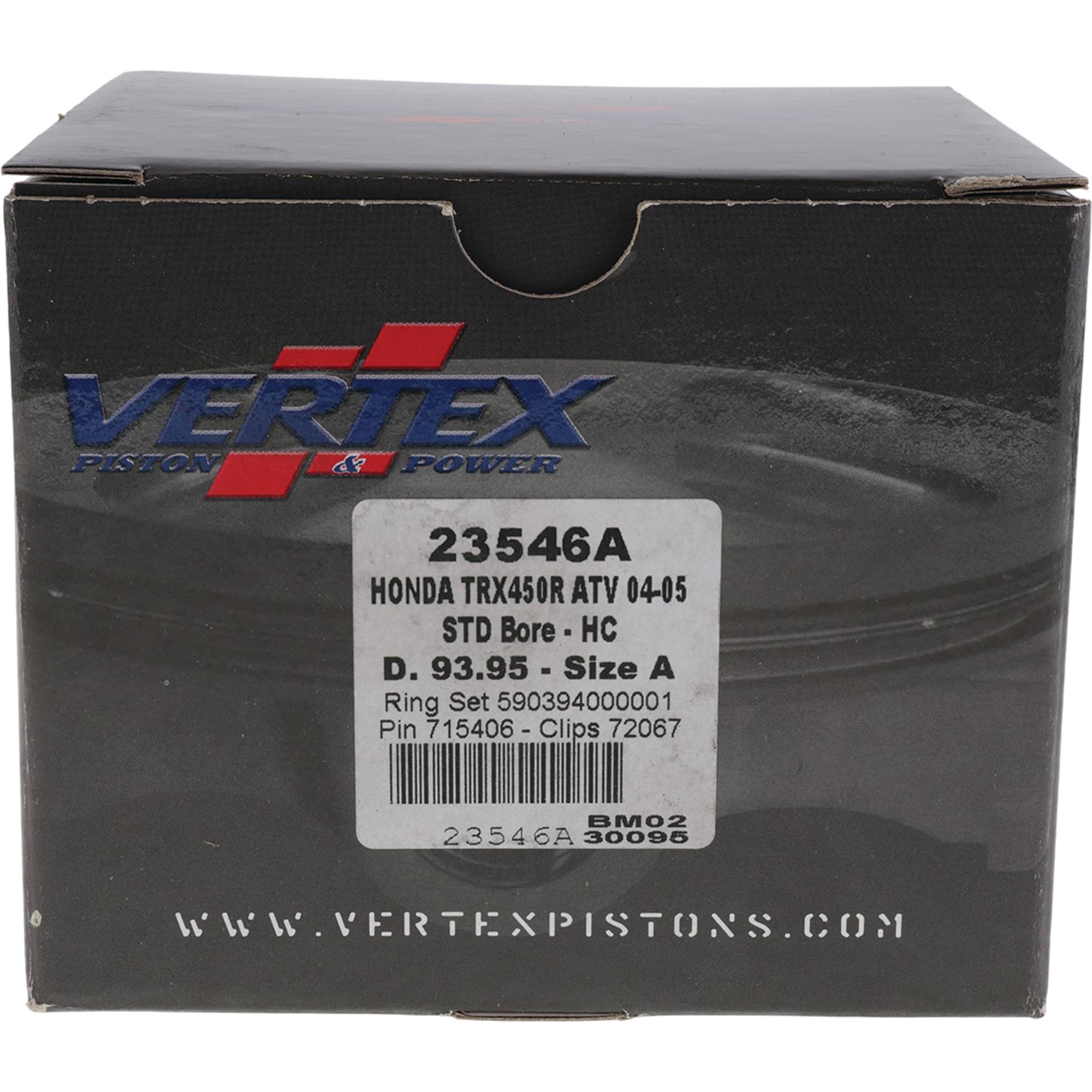 Vertex High Comp forged Piston Kit for Honda TRX 450 R (04-05) 23546A