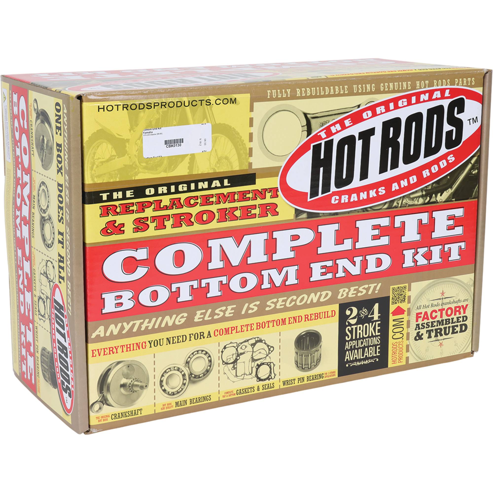 Hot Rods Stroker Bottom End Kit for Yamaha YFS 200 Blaster 1988-2006 CBK0130