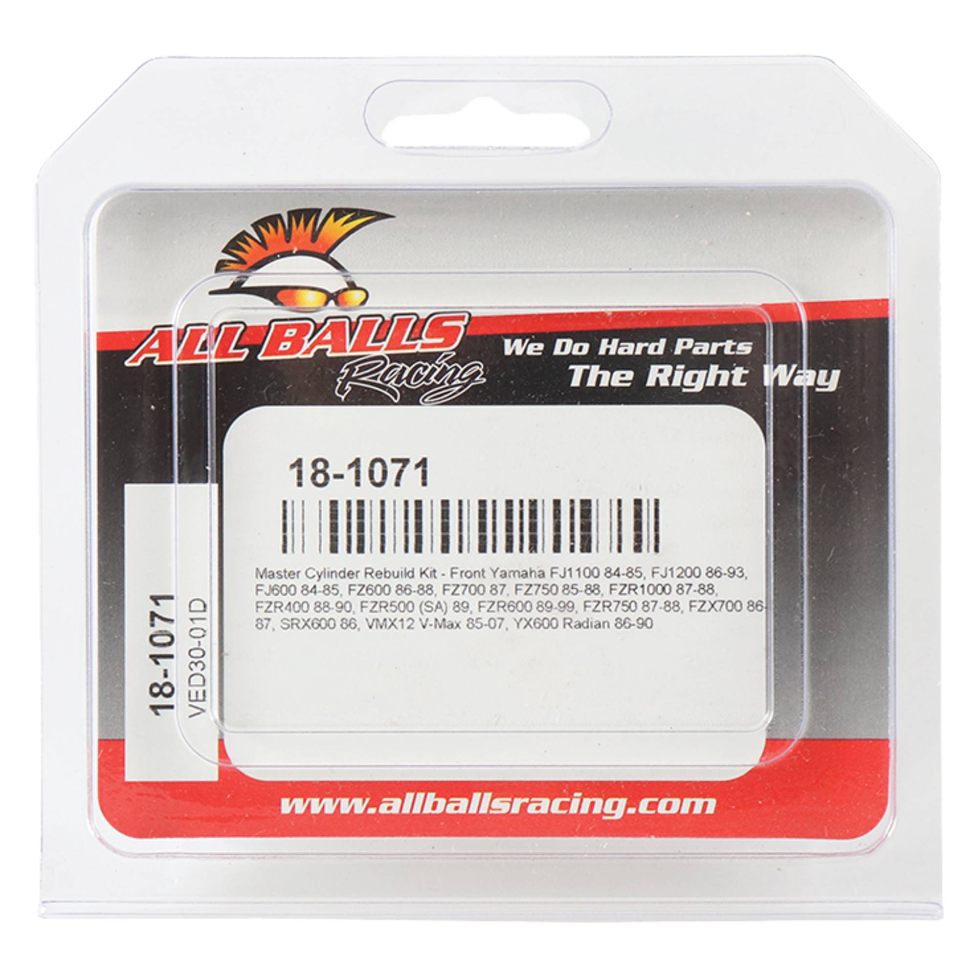 All Balls Master Cylinder Rebuild kit 18-1071 for Yamaha FJ1200 86-93