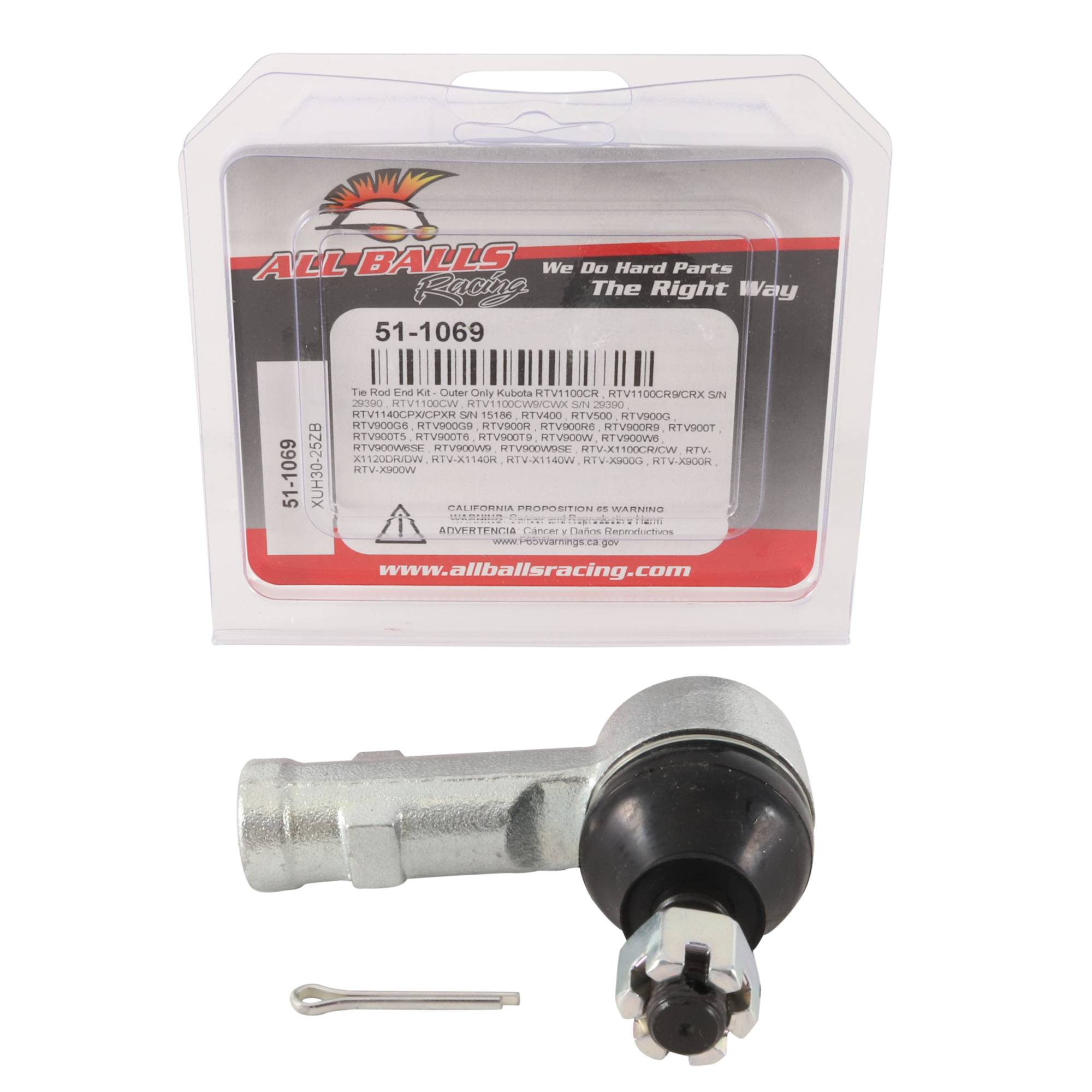 All Balls Tie Rod End Kit 51-1069 for Kubota RTV 900 G6 00, RTV 900 G 00