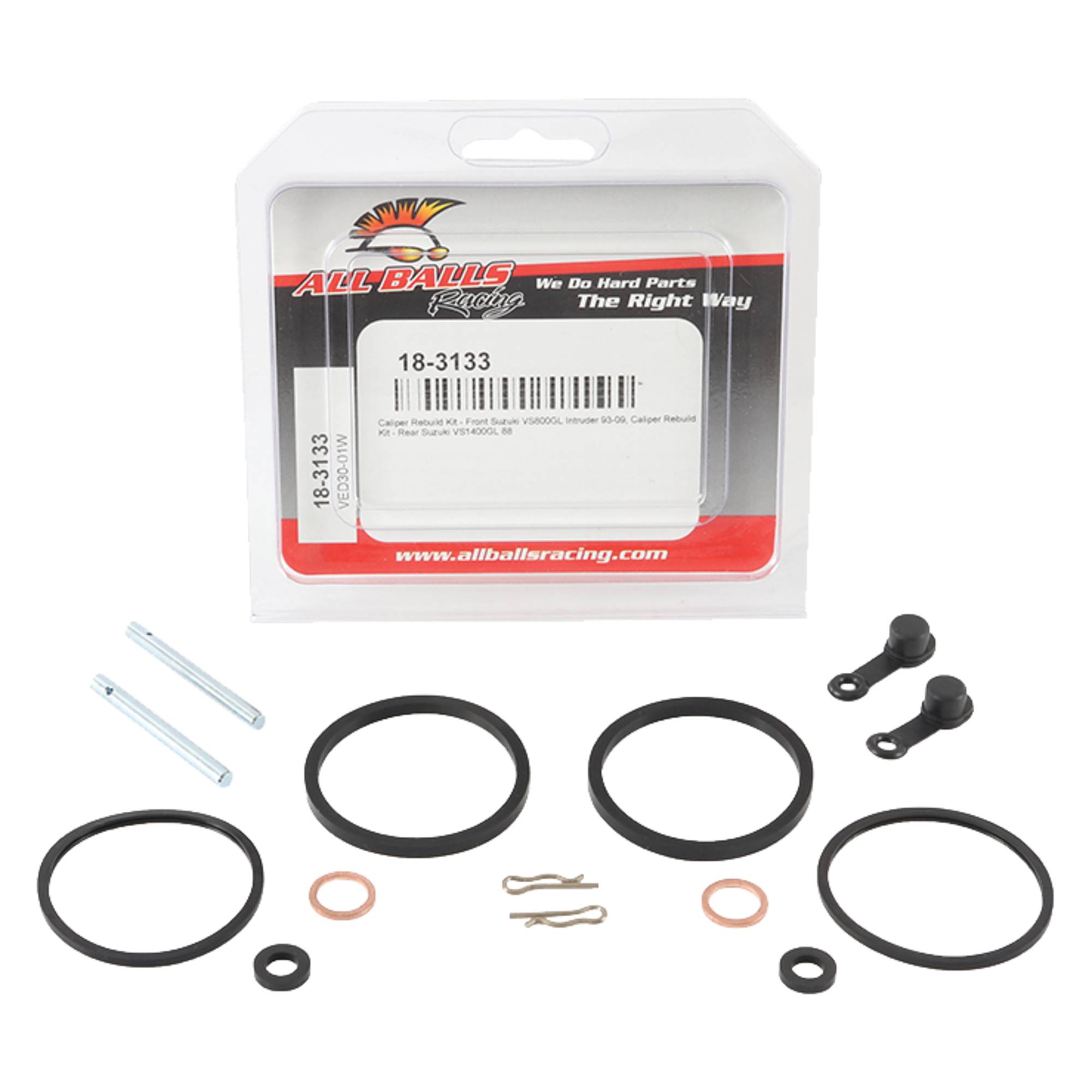 All Balls Caliper Rebuild Kit 18-3133 for Suzuki VS 800 GL Intruder 93-04