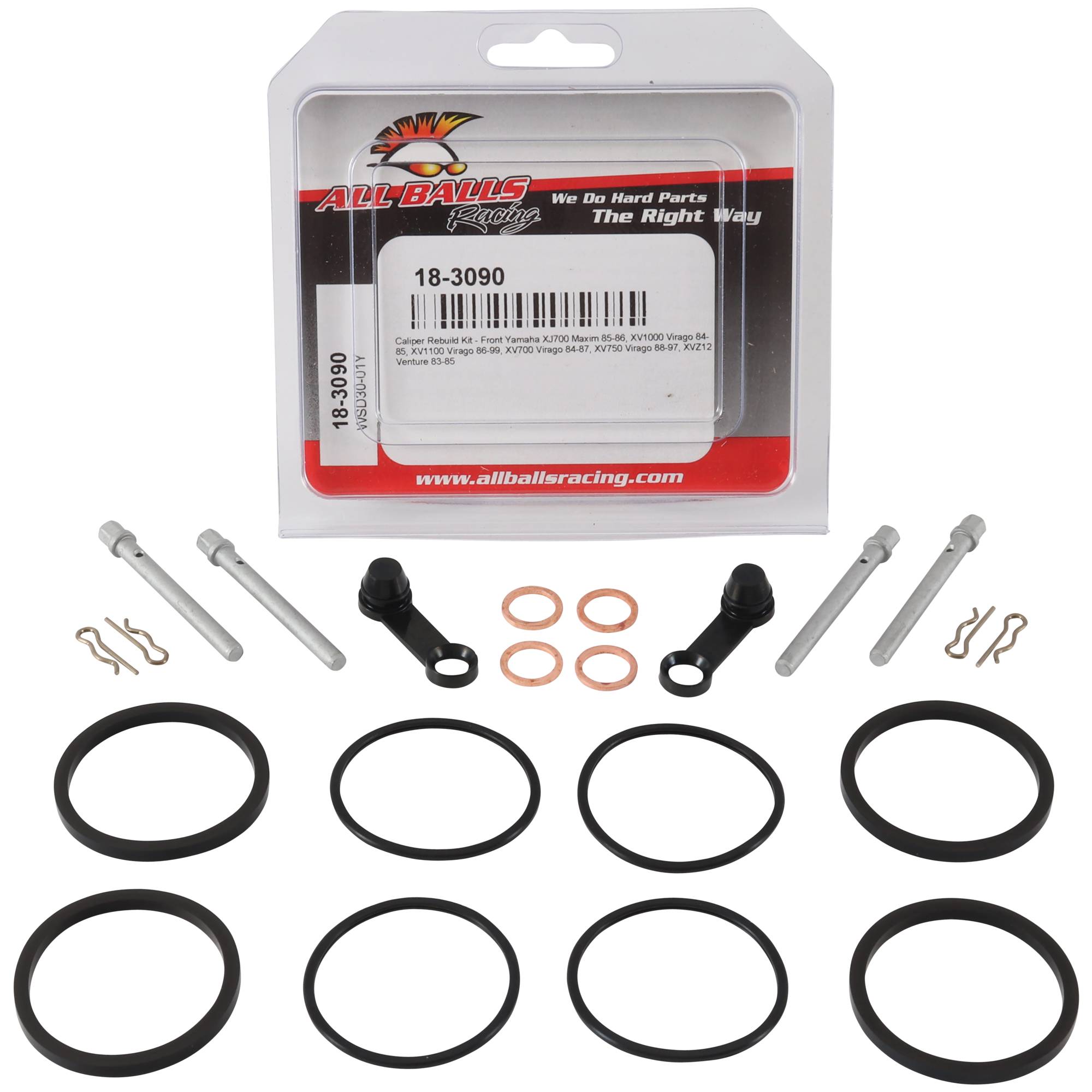 All Balls Caliper Rebuild Kit 18-3090 for Yamaha XV1000 Virago 84 85