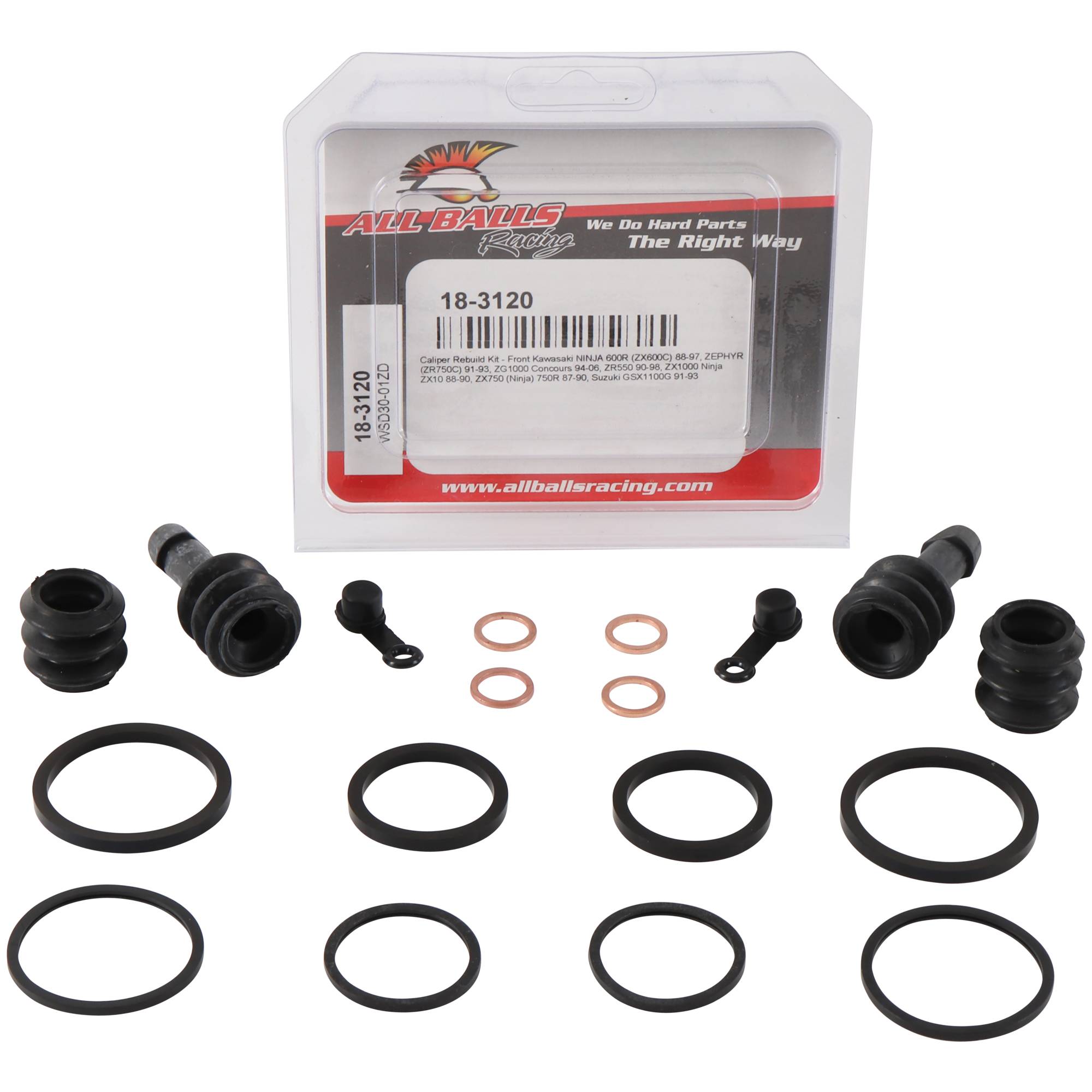 All Balls Caliper Rebuild Kit 18-3120 for Kawasaki Ninja 750 R 87-90