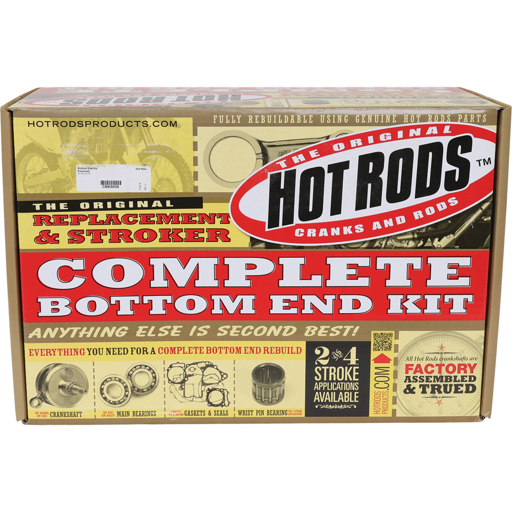 Hot Rods BOTTOM END KIT for Kawasaki KX 250 (93-96) CBK0058
