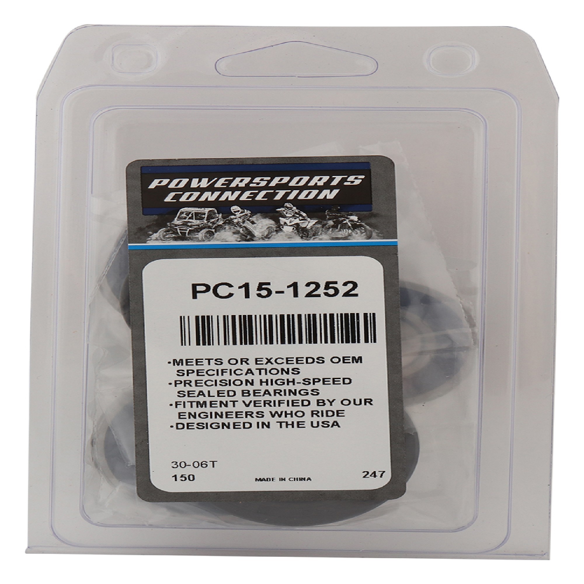 Rear Wheel Bearing Kit for Honda FMX 650 05-06 PC15-1252, 25-1230