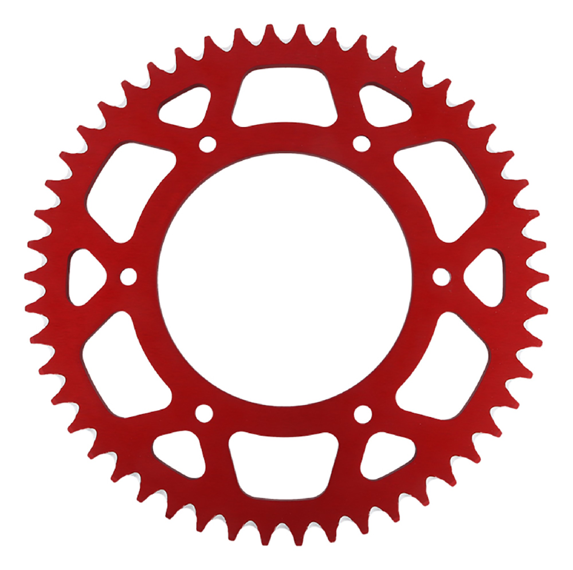 Supersprox Red Aluminum Sprocket, 50T, Chain Size 520, RAL-210-50-RED