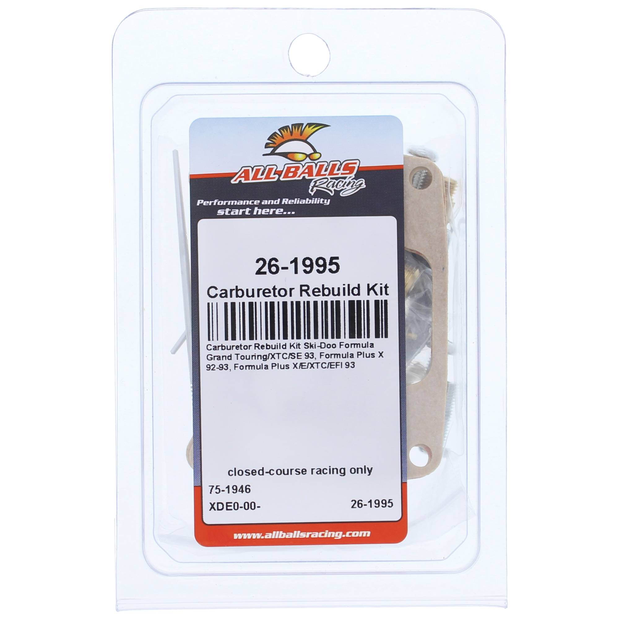 All Balls Carburetor Rebuild Kit for Ski-Doo formula Grand Touring/XTC/SE 93