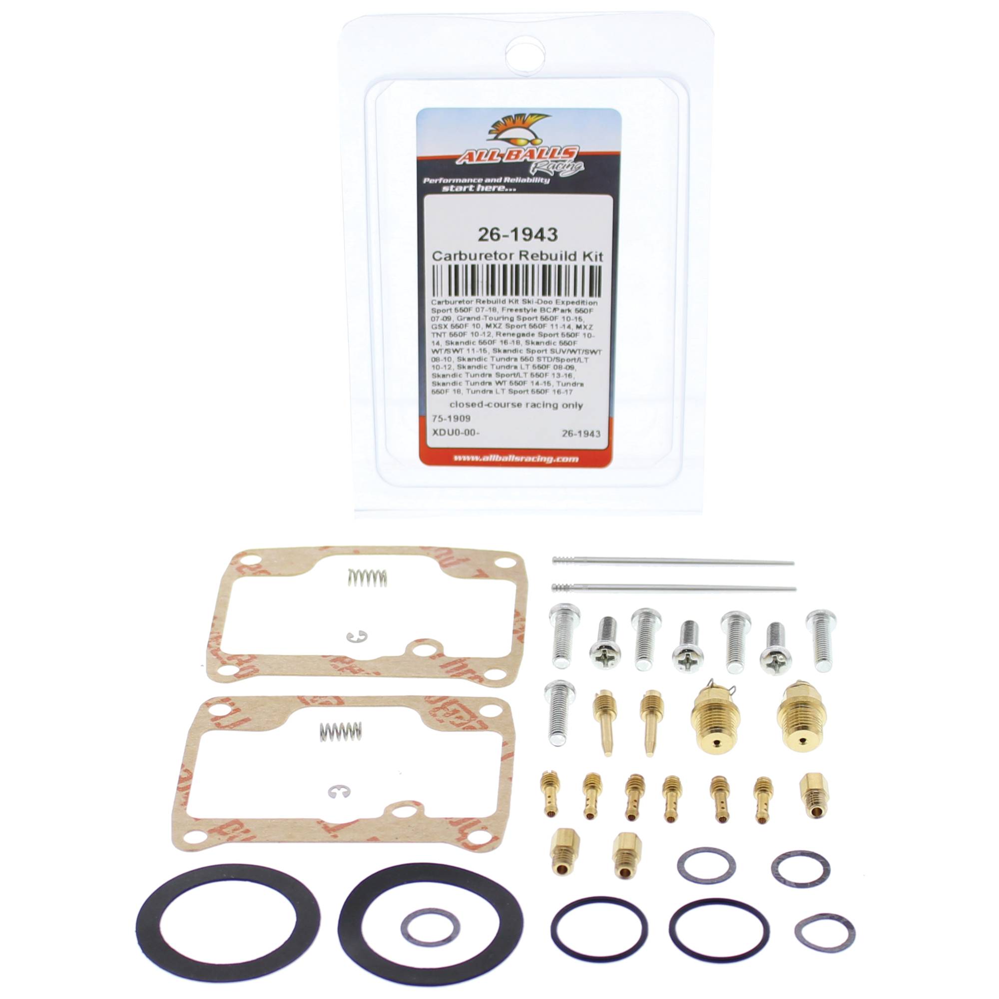 All Balls Carburetor Rebuild Kit for Ski-Doo Expedition Sport 550 F 07-17
