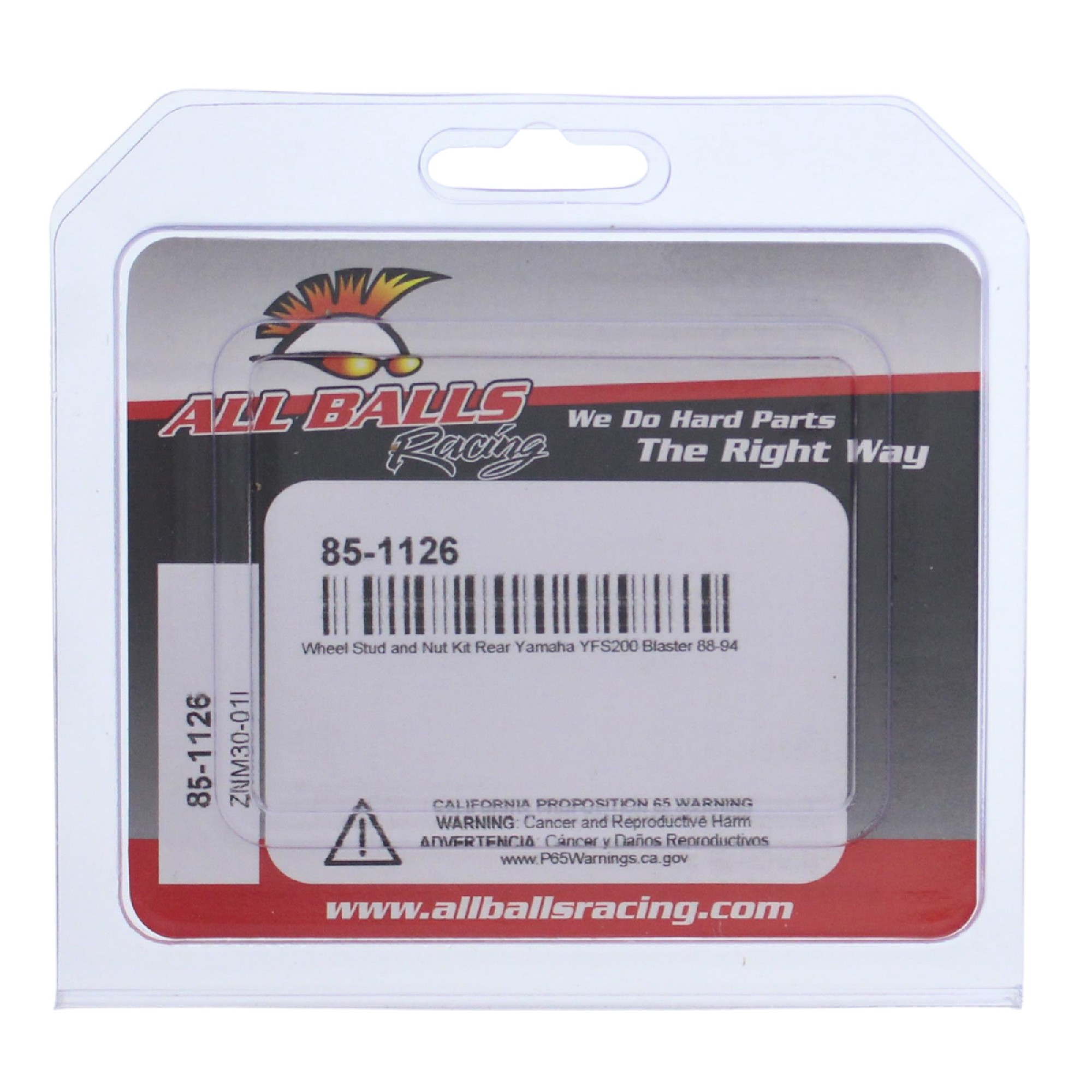 All Balls Wheel Stud and Nut Kit 85-1126 for Yamaha YFS200 Blaster 88-94