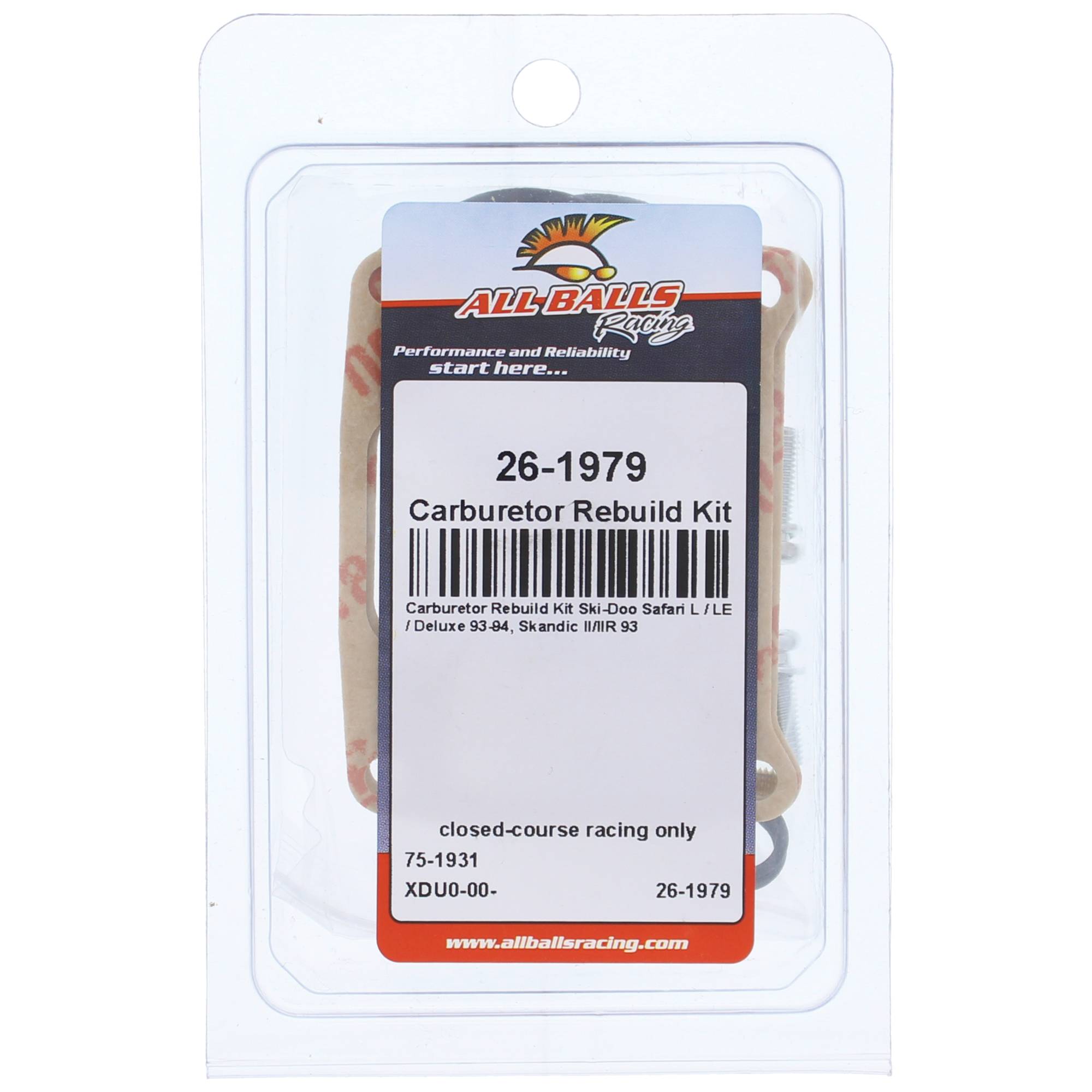 All Balls Carburetor Rebuild Kit 26-1979 for Ski-Doo Safari L/LE/Deluxe 93 94