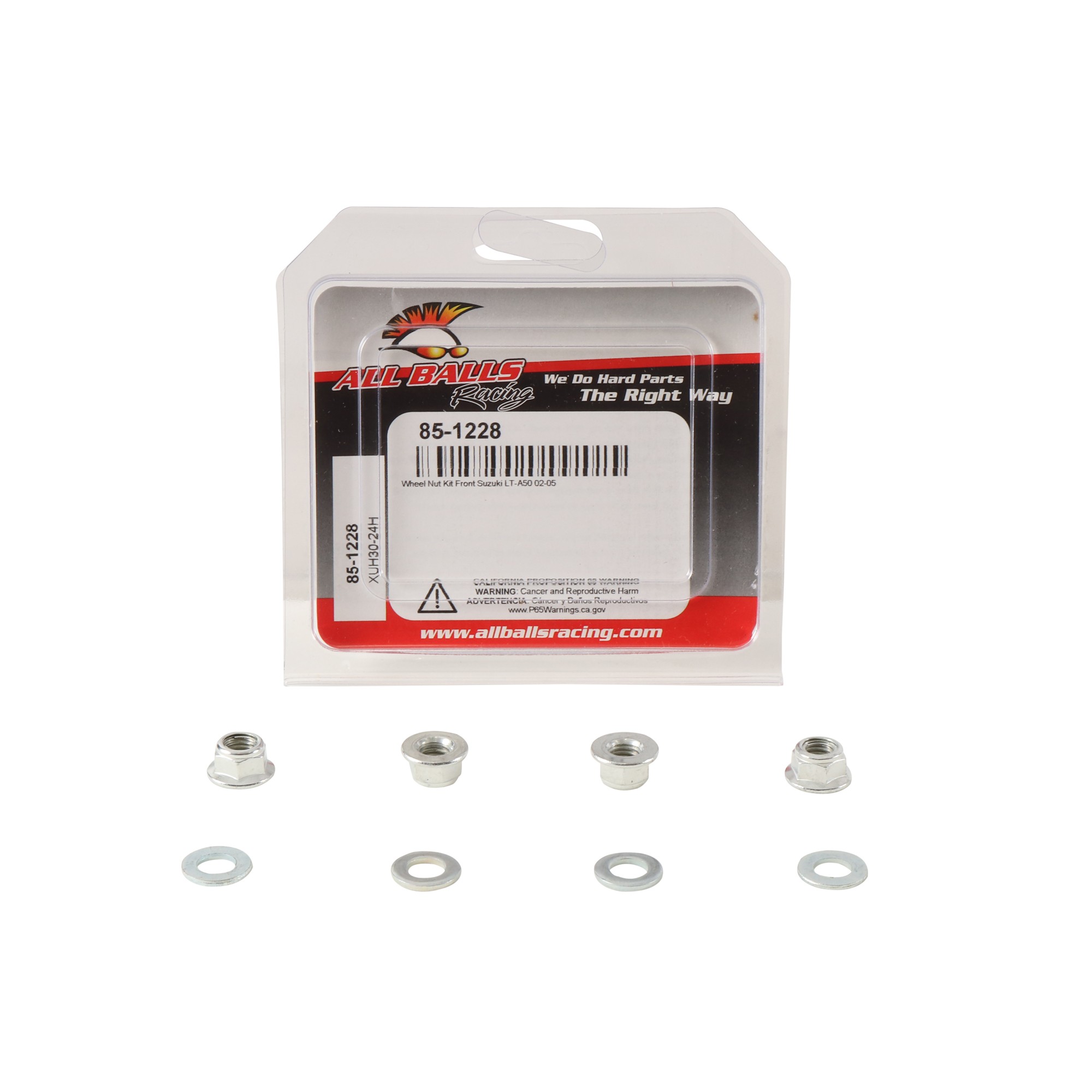 All Balls Wheel Nut Kit 85-1228 for Suzuki LT-A 50 Quadmaster 02 03 04 05