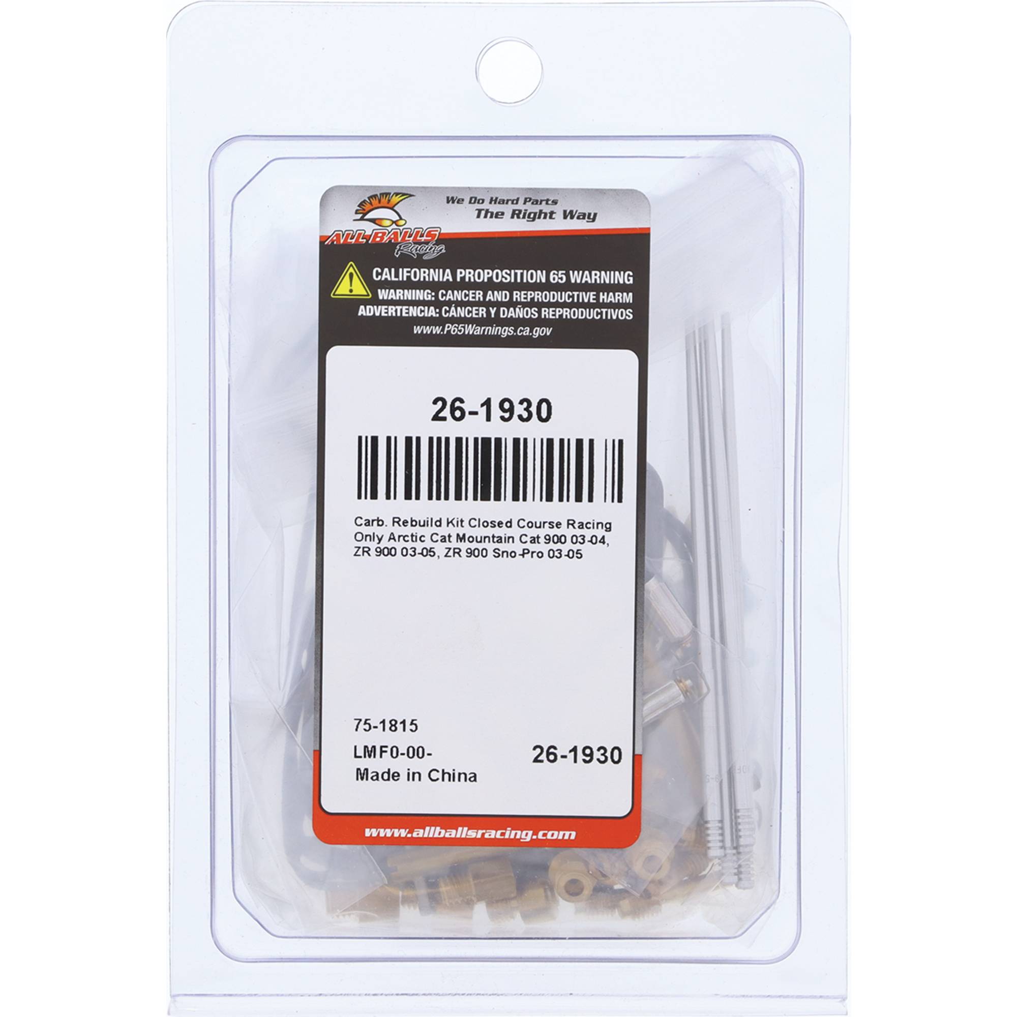 All Balls Carburetor Rebuild Kit 26-1930 for Arctic Cat Mountain Cat 900 03 04